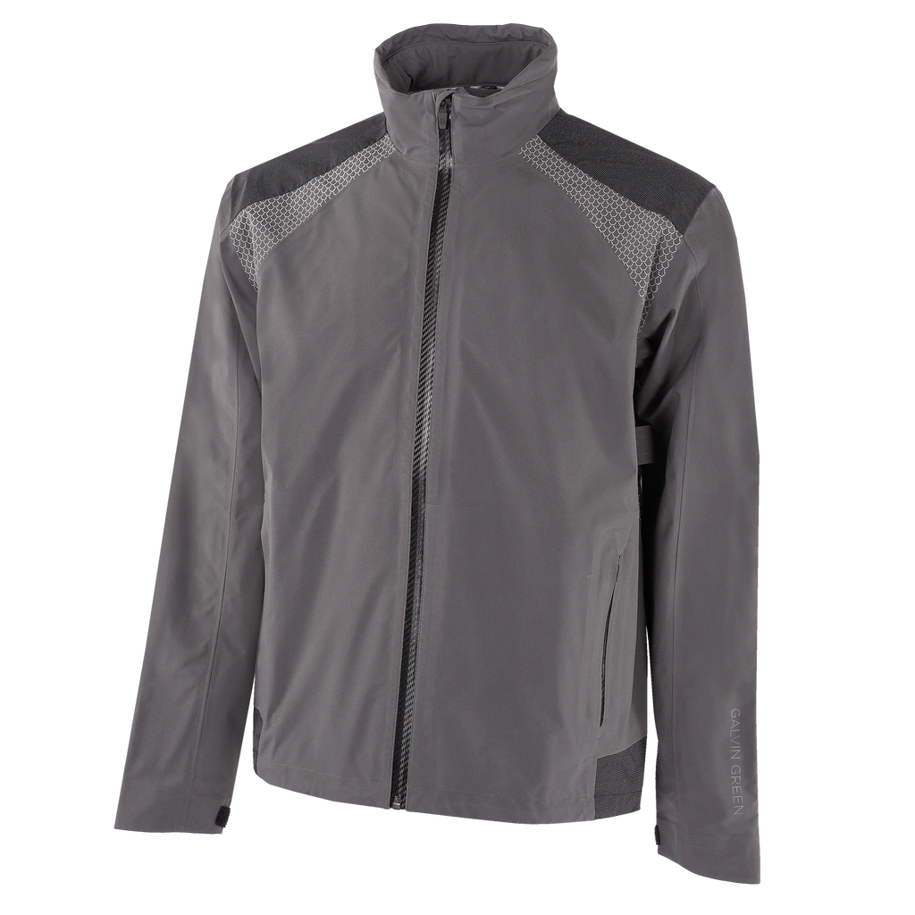 Action is a Waterproof golf jacket for Men in the color Forged Iron(0)