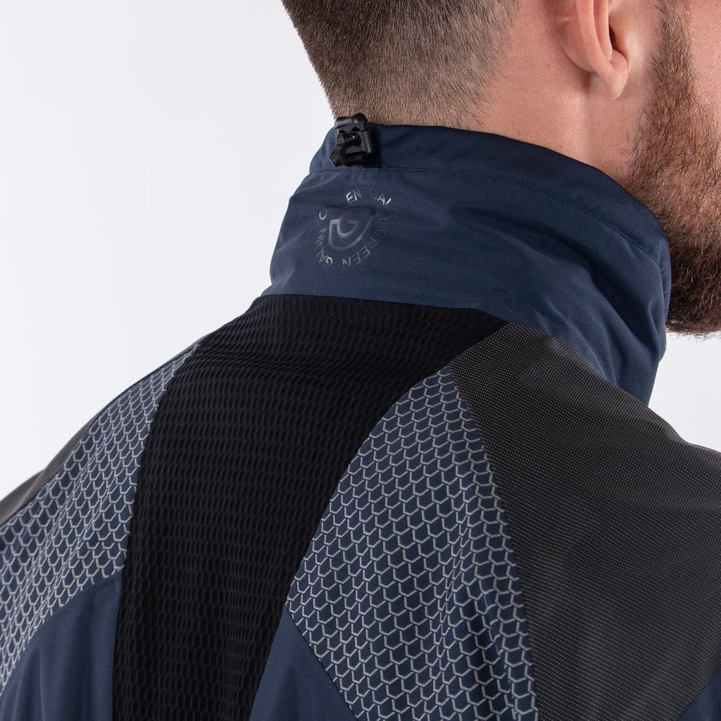 Action is a Waterproof golf jacket for Men in the color Navy(6)