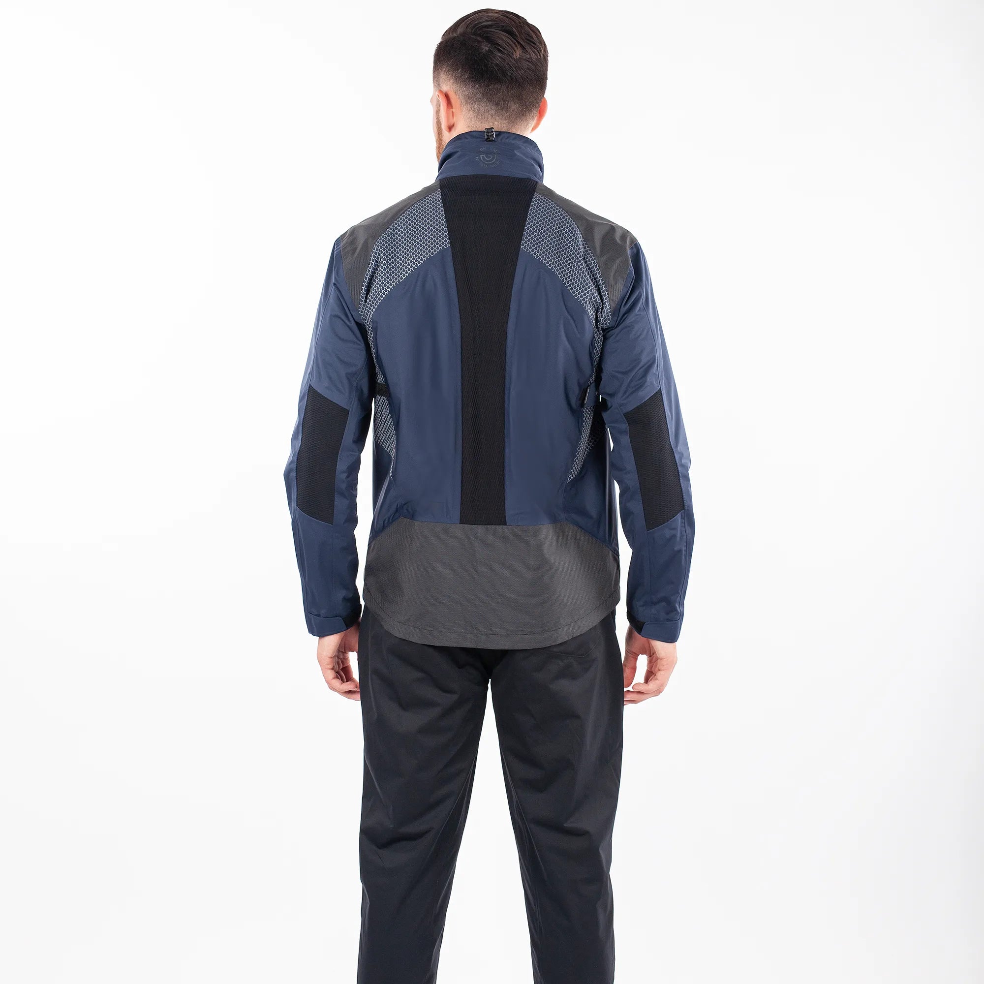 Action is a Waterproof golf jacket for Men in the color Navy(7)