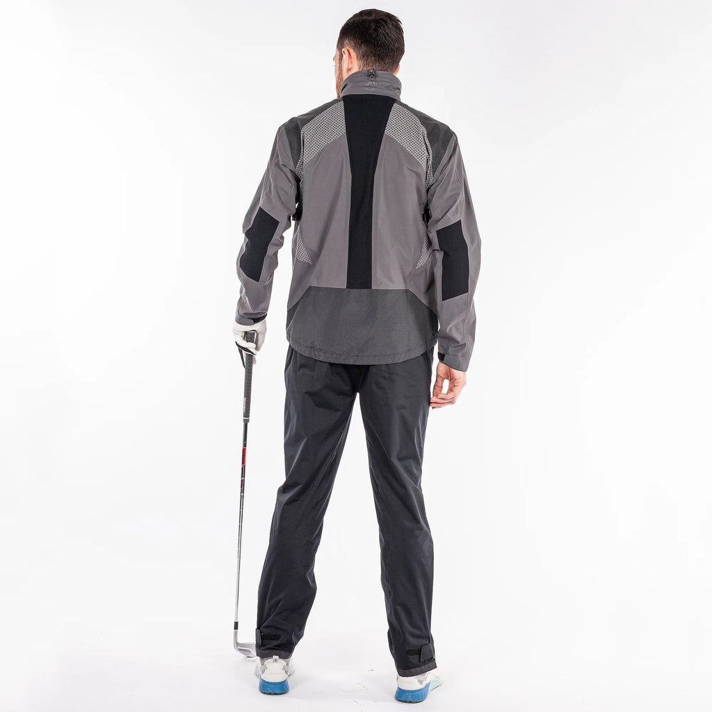 Action is a Waterproof golf jacket for Men in the color Forged Iron(7)