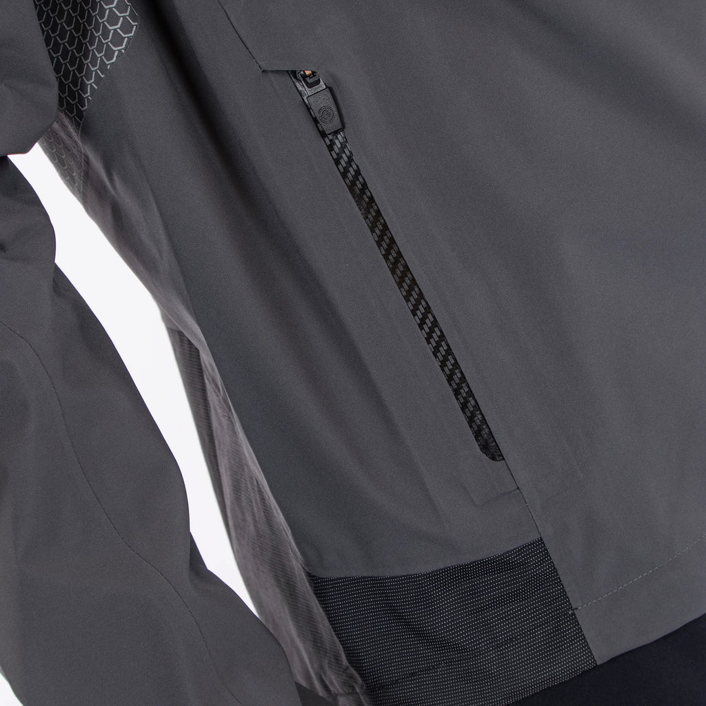 Action is a Waterproof golf jacket for Men in the color Forged Iron(4)