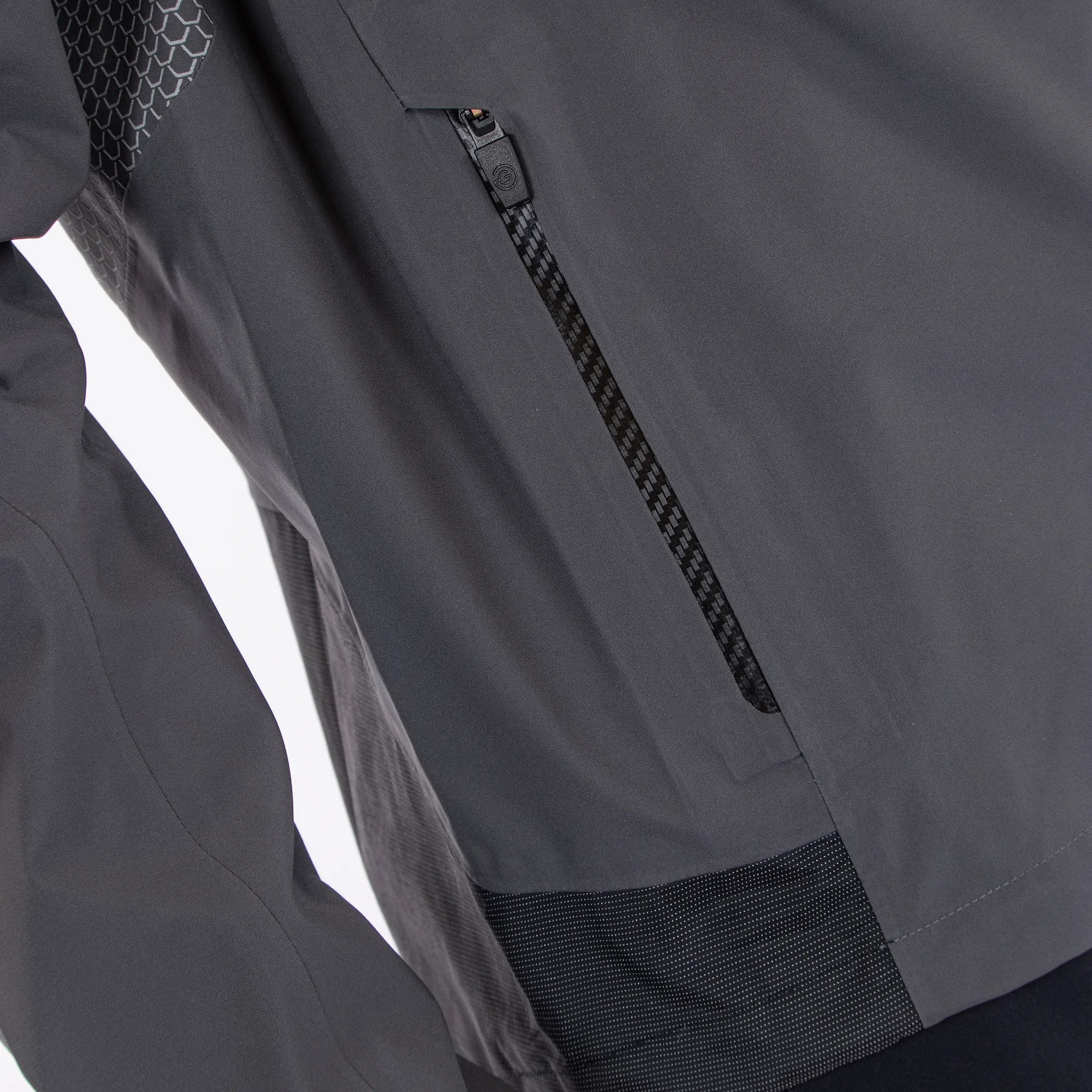 Action is a Waterproof golf jacket for Men in the color Forged Iron(4)