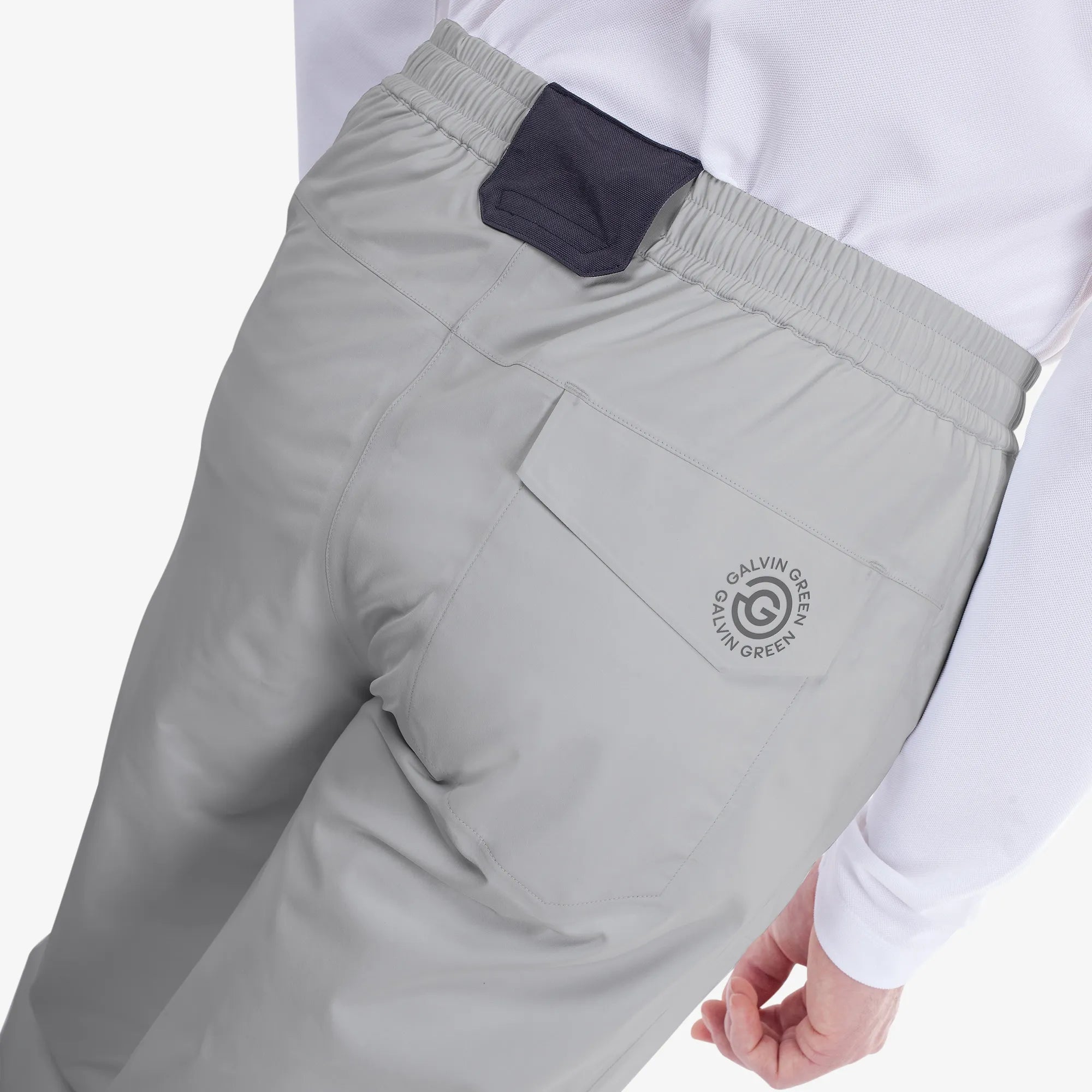 Alan is a Waterproof golf  pants for Men in the color Cool Grey(6)