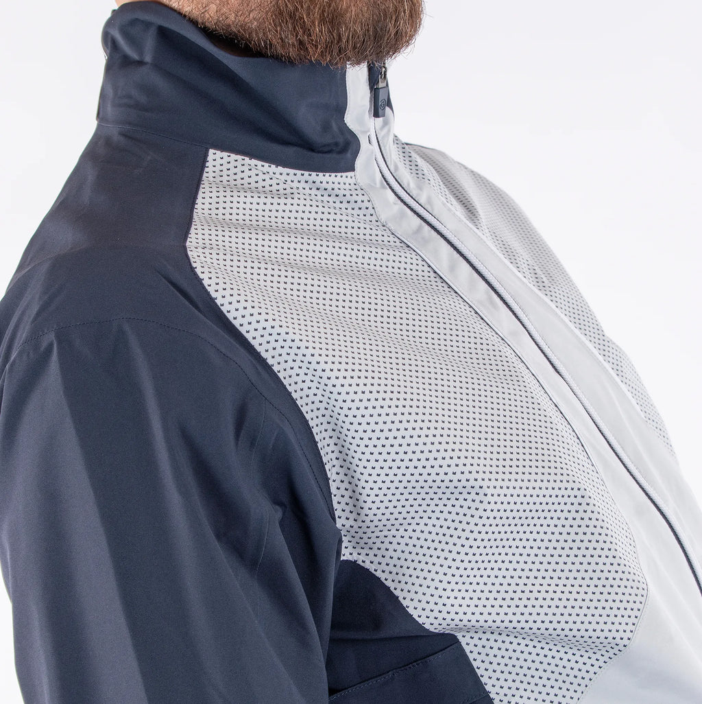 Albert is a Waterproof golf jacket for Men in the color Cool Grey(3)