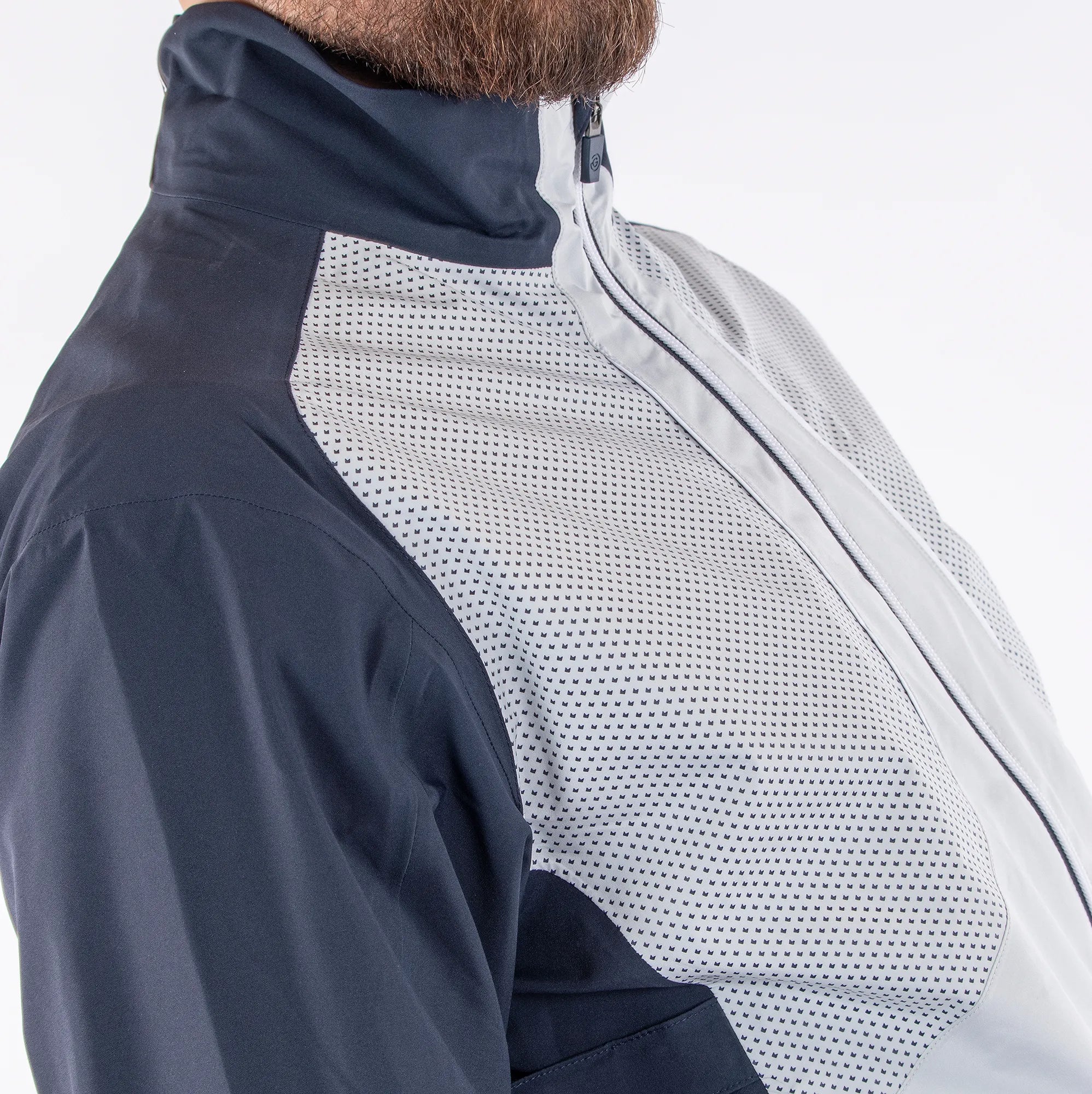 Albert is a Waterproof golf jacket for Men in the color Cool Grey(3)