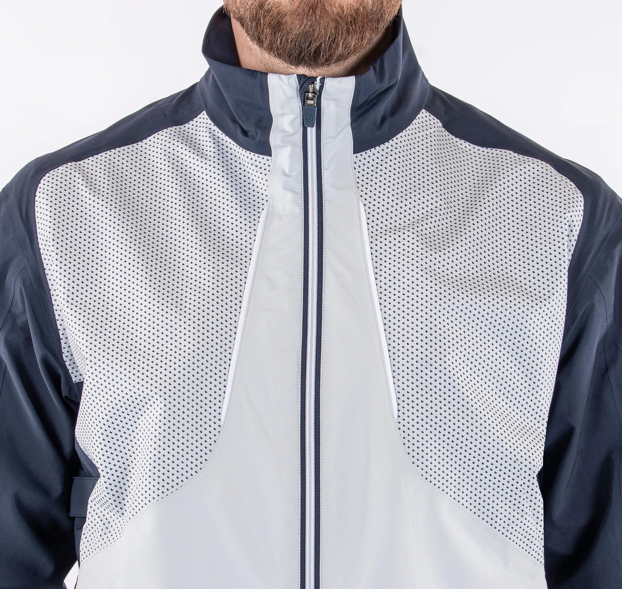 Albert is a Waterproof golf jacket for Men in the color Cool Grey(4)