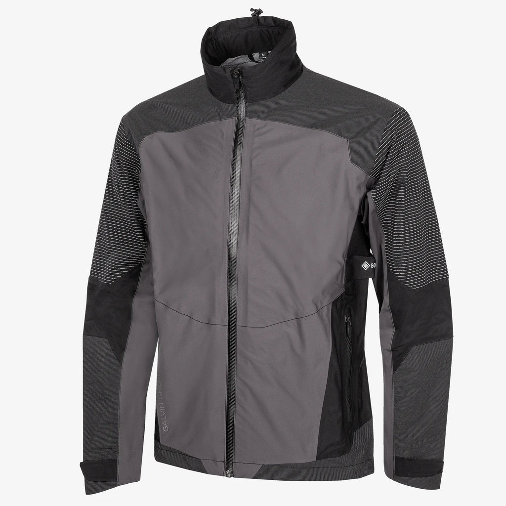 Alister is a Waterproof golf jacket for Men in the color Forged Iron/Black (0)