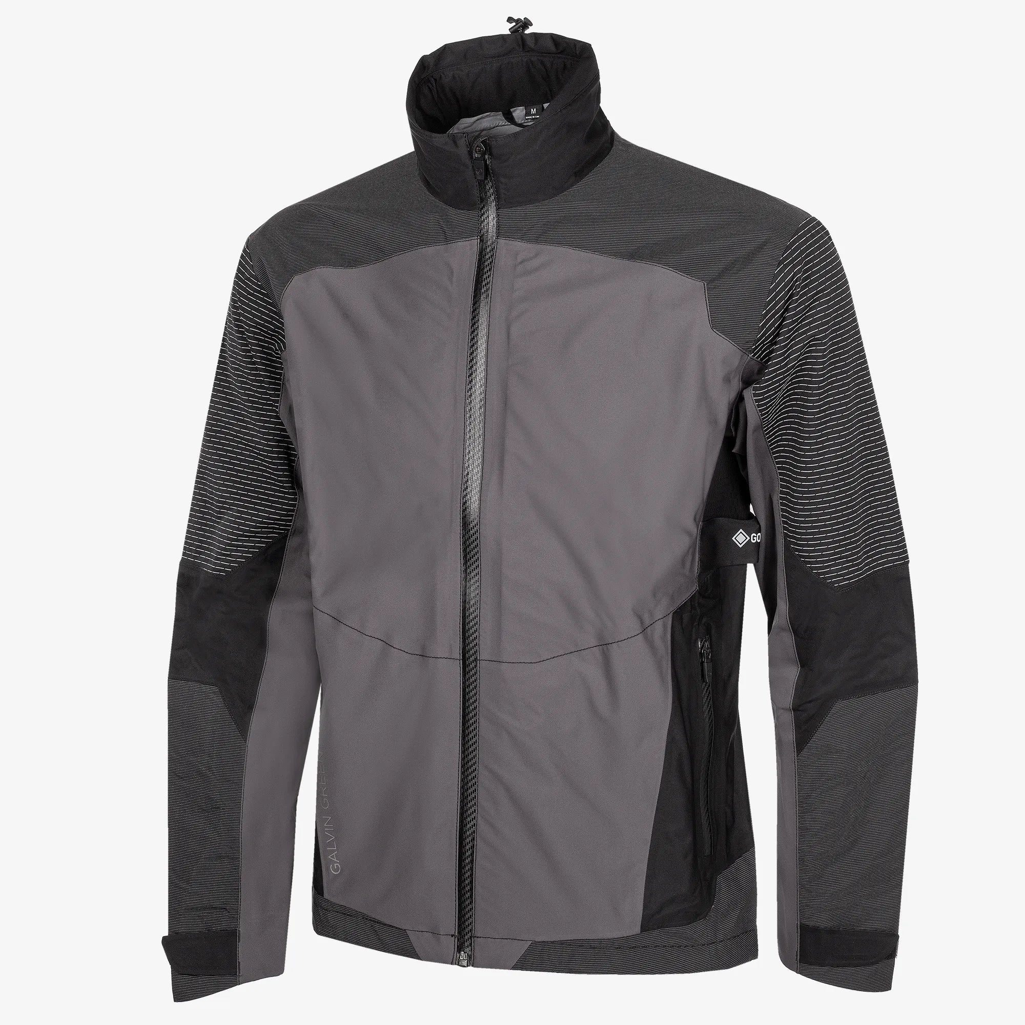 Alister is a Waterproof golf jacket for Men in the color Forged Iron/Black (0)