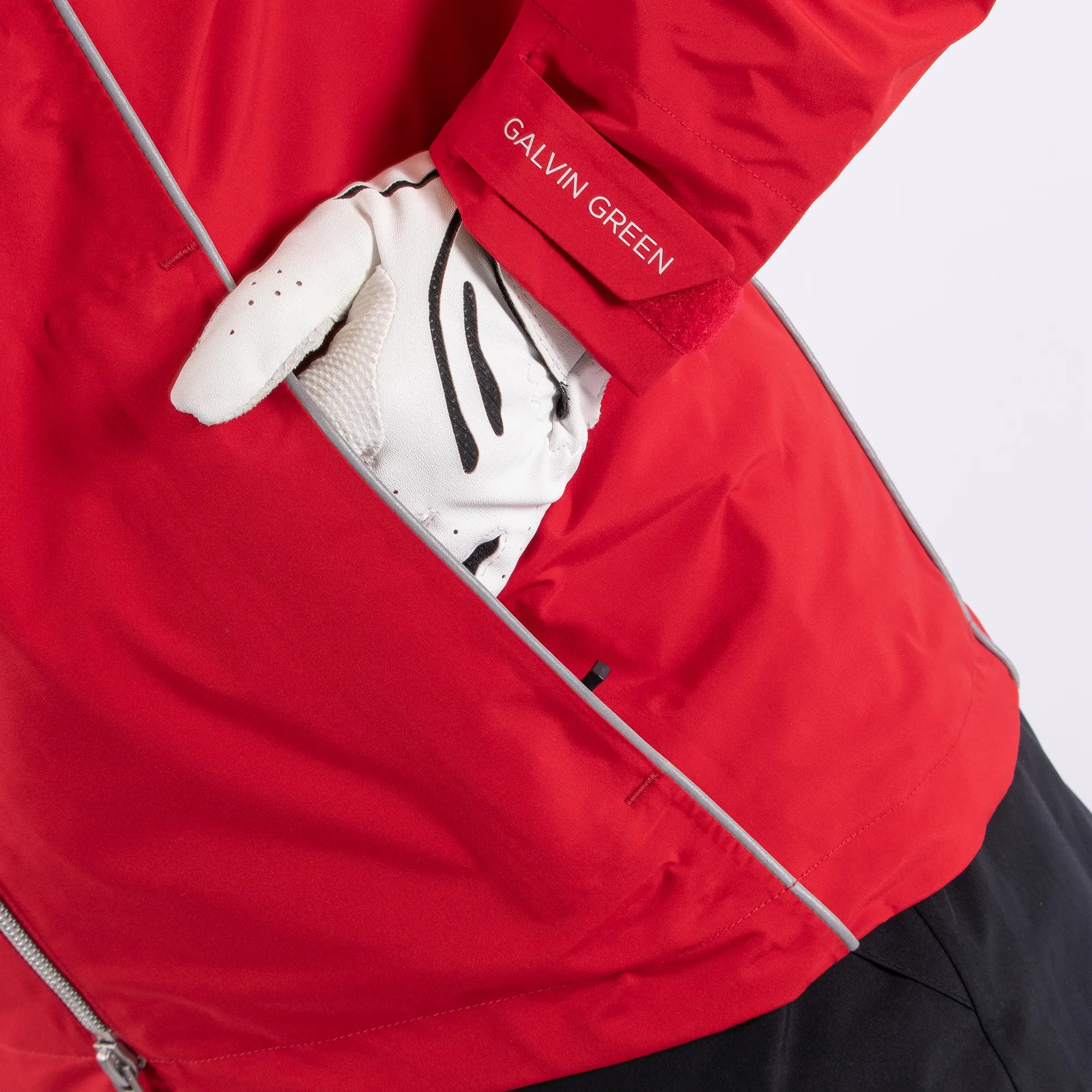 Anya is a Waterproof golf jacket for Women in the color Red(6)