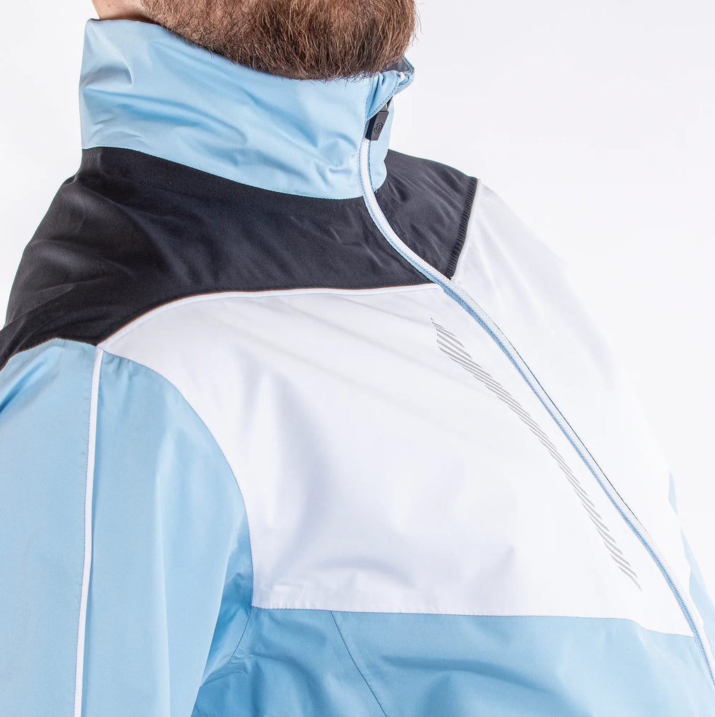 Armstrong is a Waterproof golf jacket for Men in the color Amazing Blue(3)