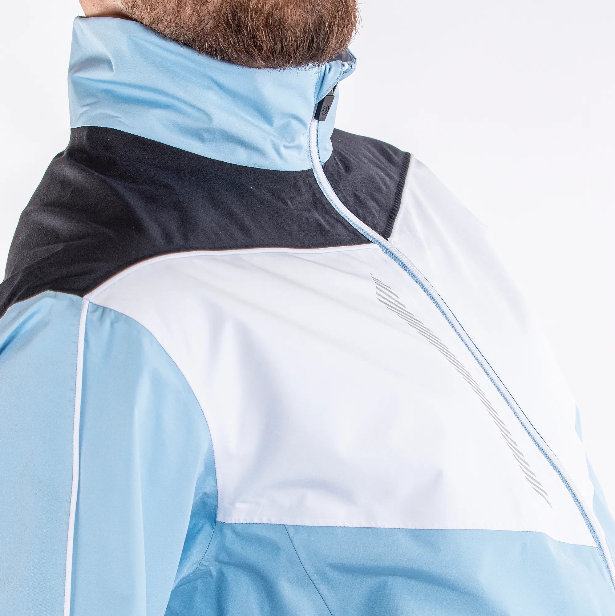 Armstrong is a Waterproof golf jacket for Men in the color Amazing Blue(3)