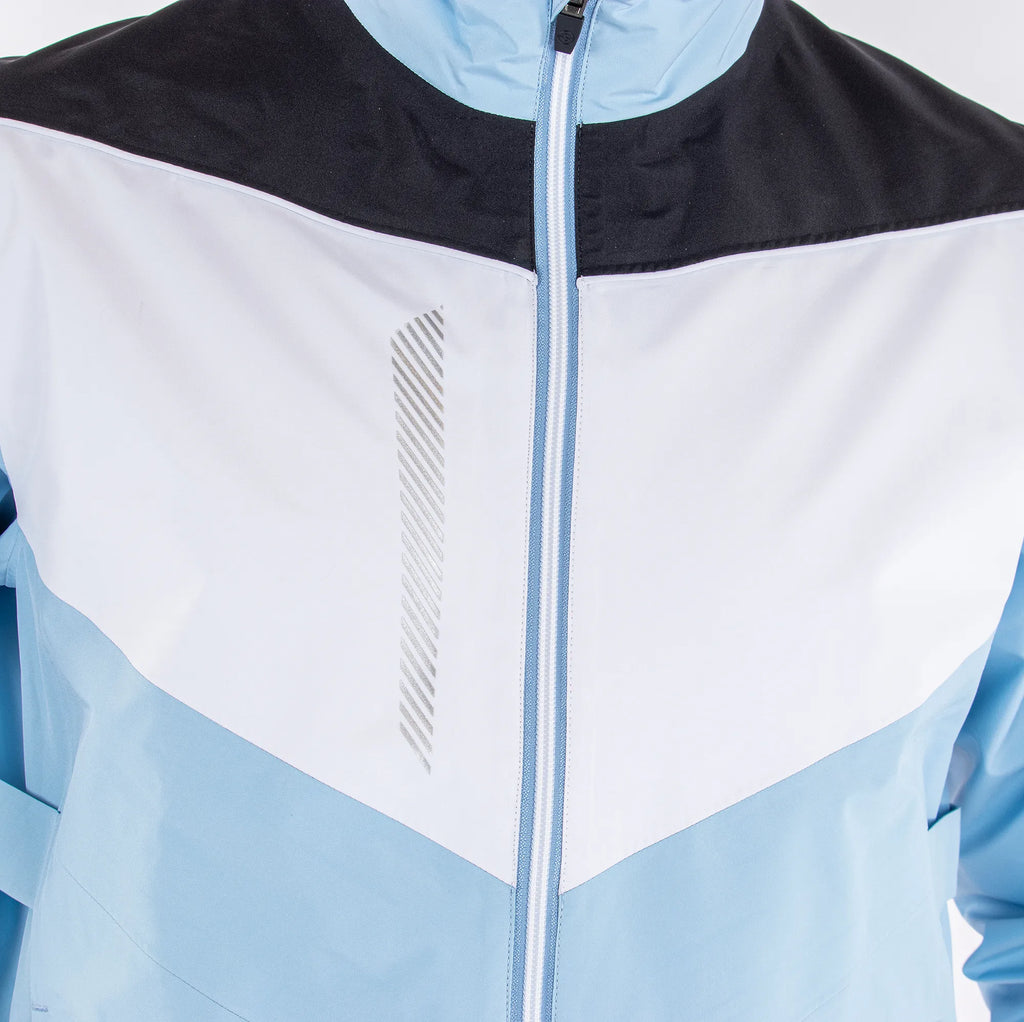 Armstrong is a Waterproof golf jacket for Men in the color Amazing Blue(4)