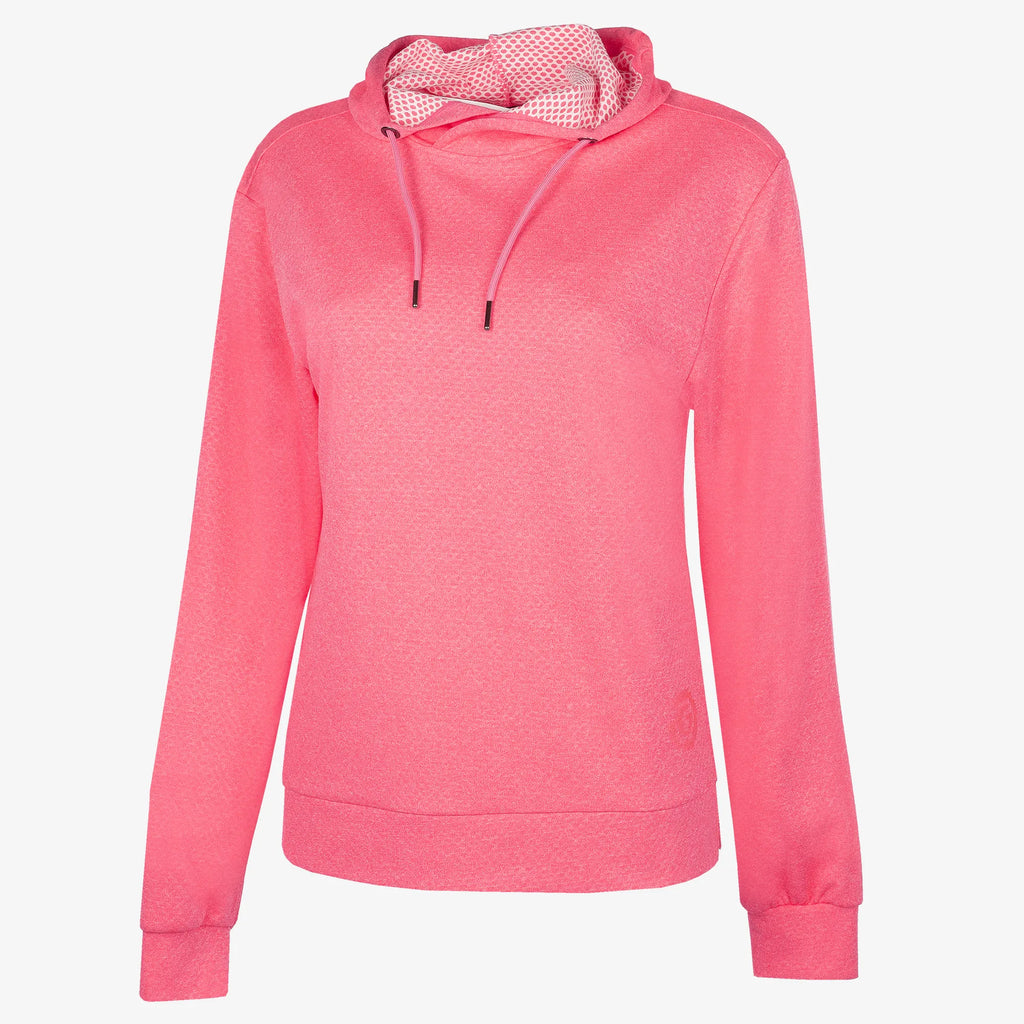 Dagmar is a Insulating golf sweatshirt for Women in the color Camelia Rose Melange(0)