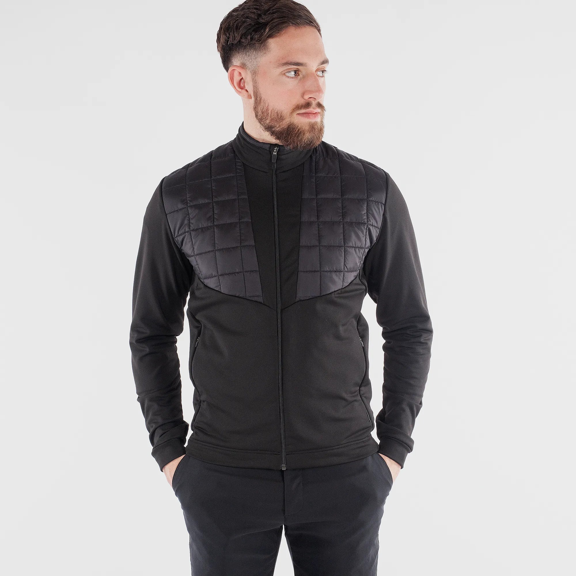 Damian is a Insulating golf mid layer for Men in the color Black(0)