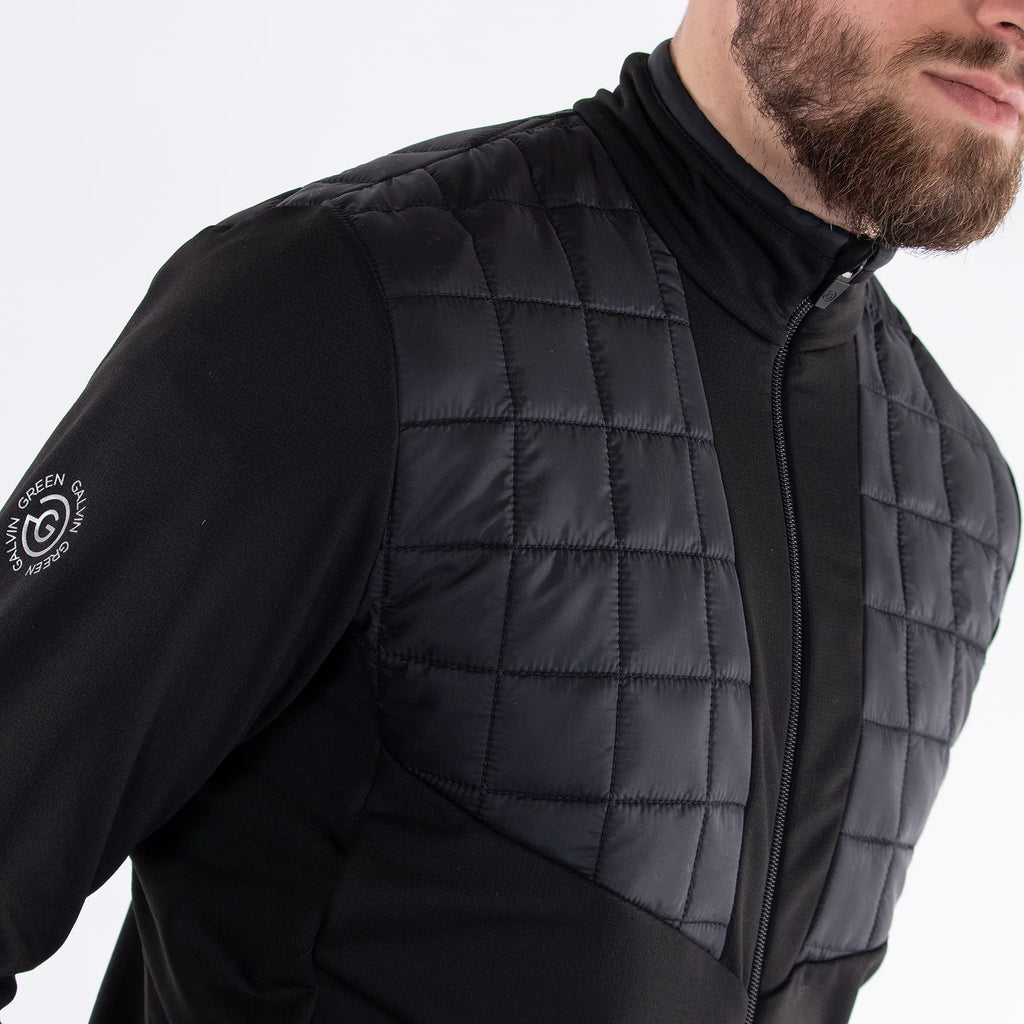 Damian is a Insulating golf mid layer for Men in the color Black(3)