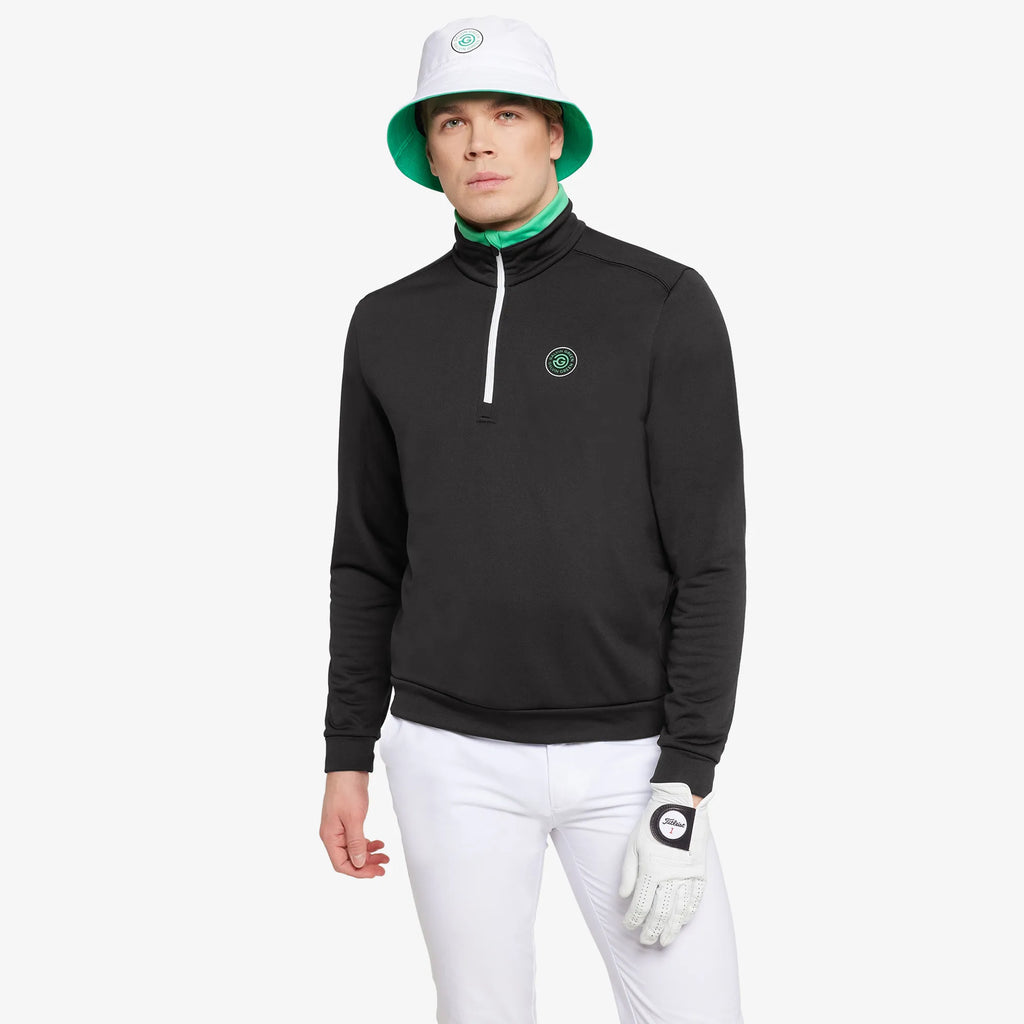 Dario is a Insulating golf mid layer for Men in the color Black/White(1)