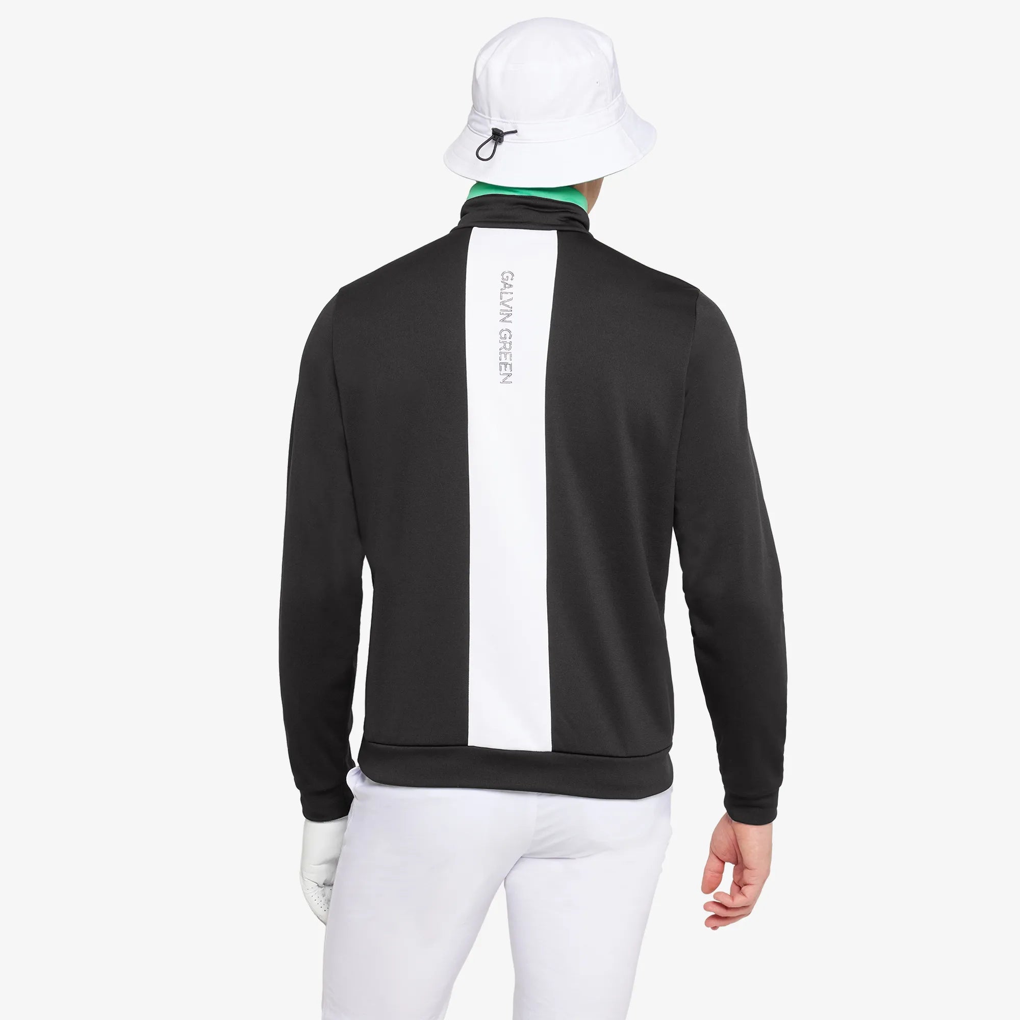 Dario is a Insulating golf mid layer for Men in the color Black/White(5)