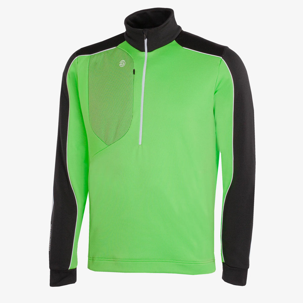 Dave is a Insulating golf mid layer for Men in the color Fresh Green/Black(0)