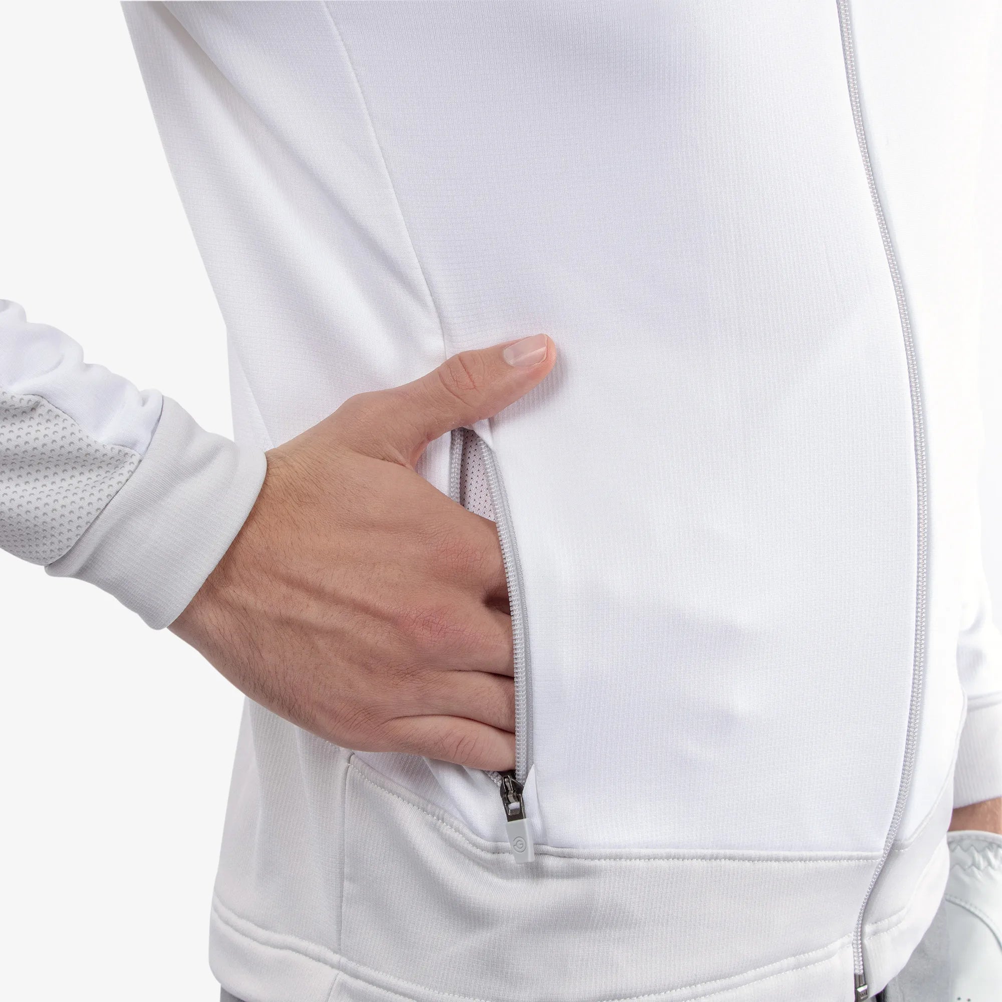 Dawson is a Insulating golf mid layer for Men in the color White/Cool Grey(3)