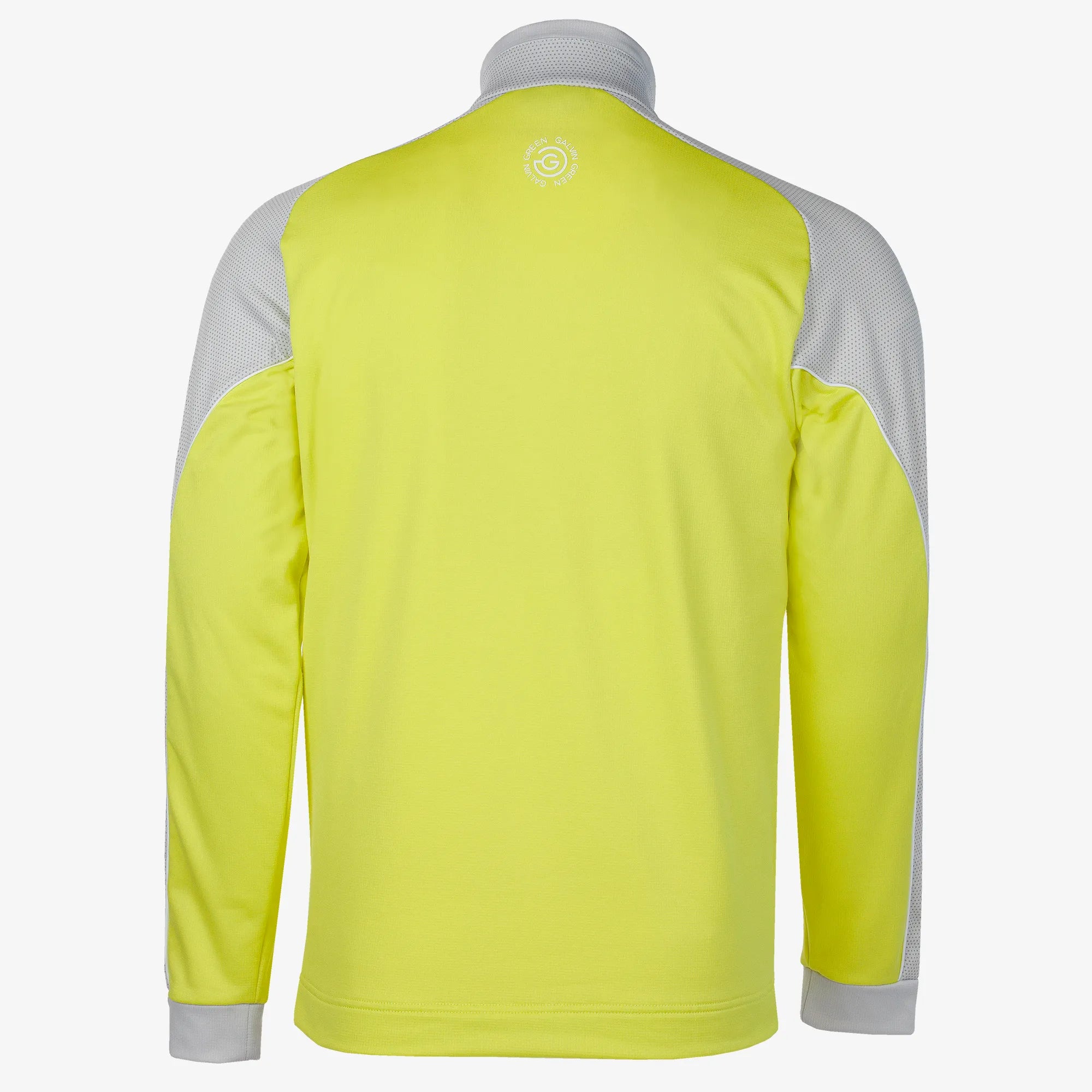 Daxton is a Insulating golf mid layer for Men in the color Sunny Lime/Cool Grey/White(9)