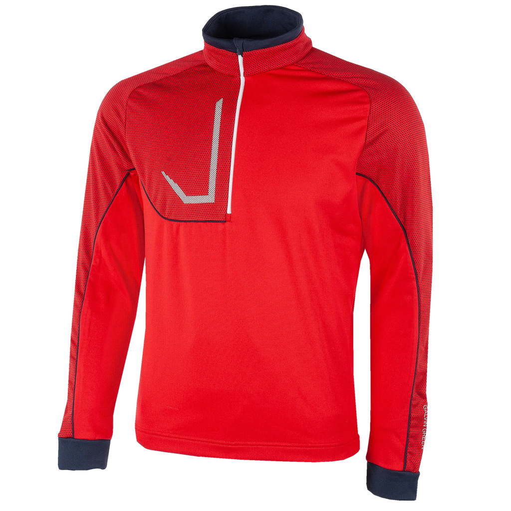 Daxton is a Insulating golf mid layer for Men in the color Imaginary Red(0)