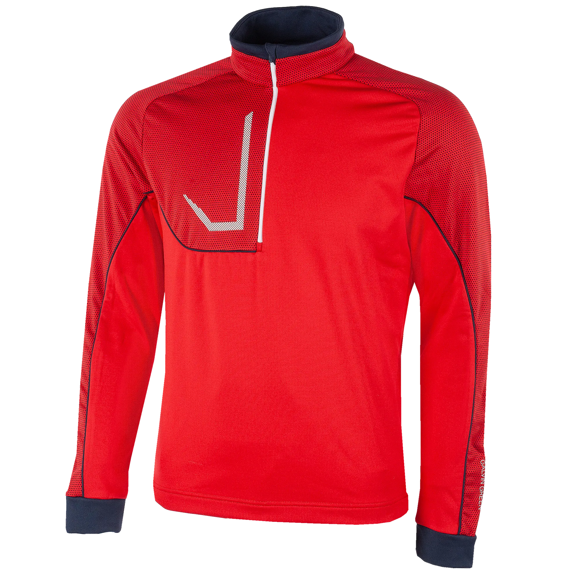 Daxton is a Insulating golf mid layer for Men in the color Imaginary Red(0)