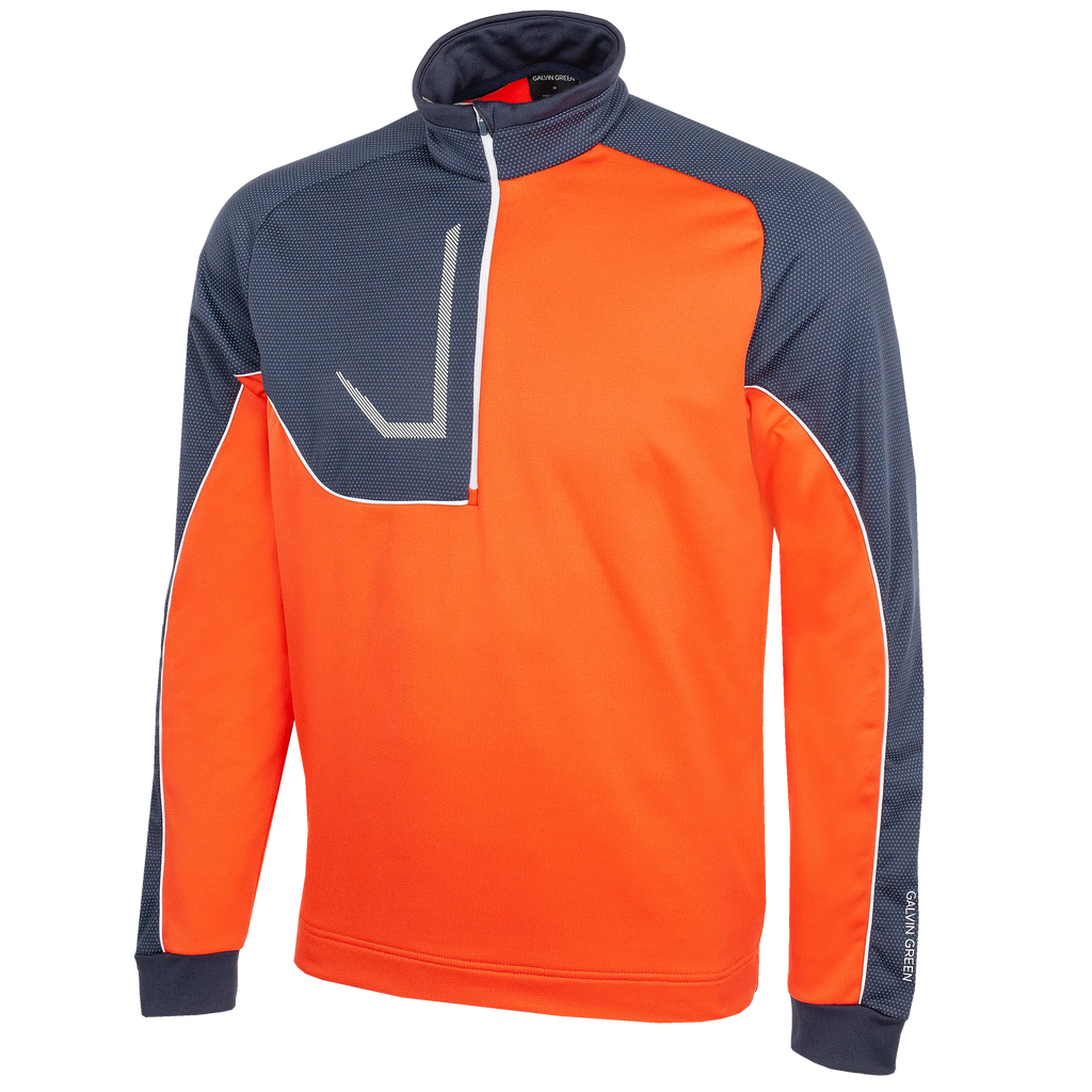 Daxton is a Insulating golf mid layer for Men in the color Orange(0)
