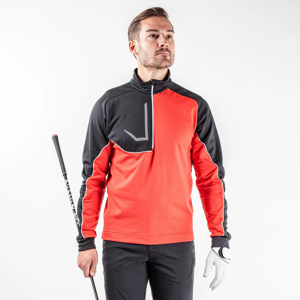 Daxton is a Insulating golf mid layer for Men in the color Red(1)
