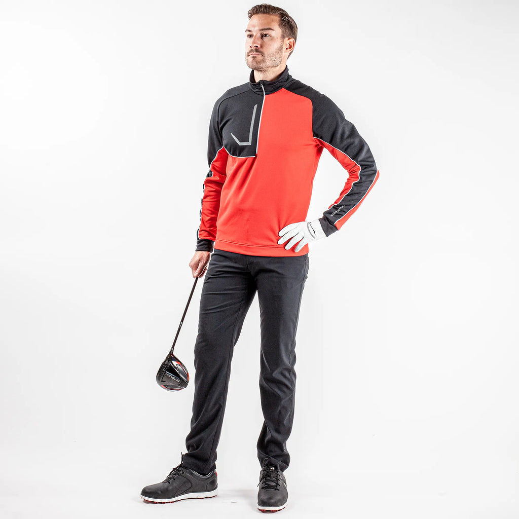 Daxton is a Insulating golf mid layer for Men in the color Red(3)