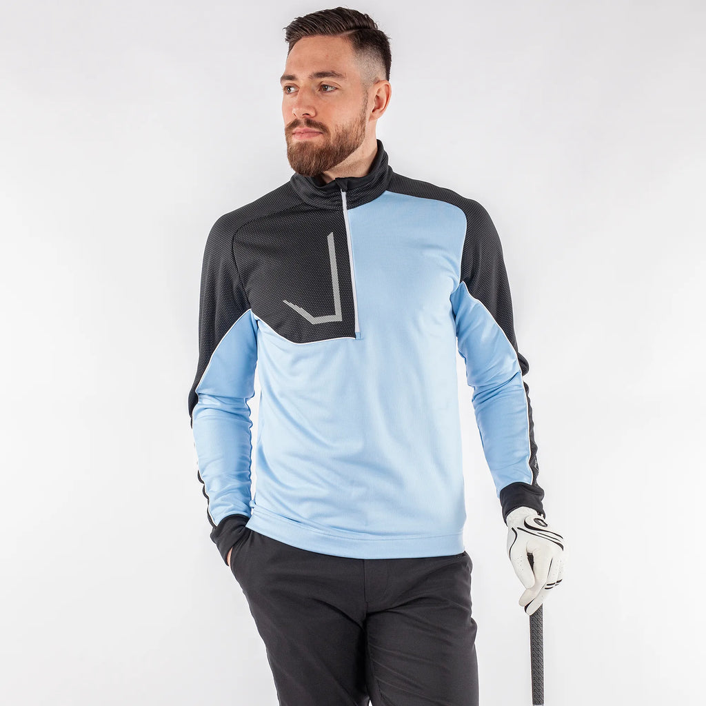 Daxton is a Insulating golf mid layer for Men in the color Amazing Blue(1)