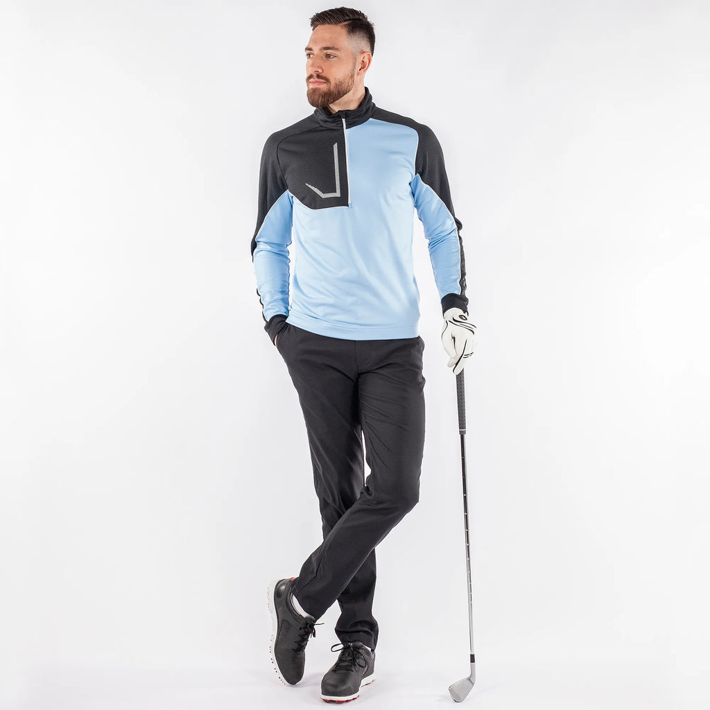Daxton is a Insulating golf mid layer for Men in the color Amazing Blue(6)