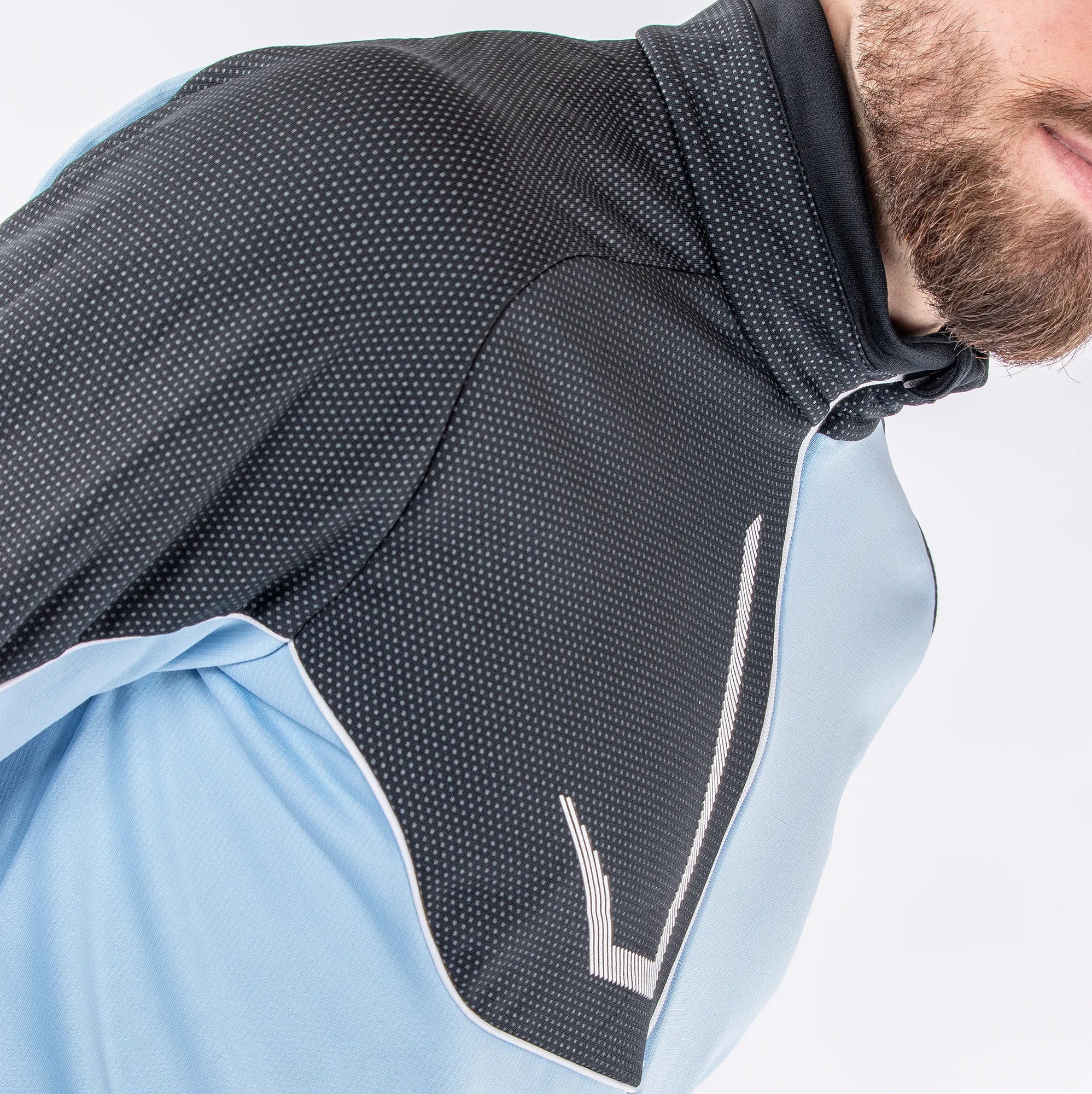 Daxton is a Insulating golf mid layer for Men in the color Amazing Blue(4)