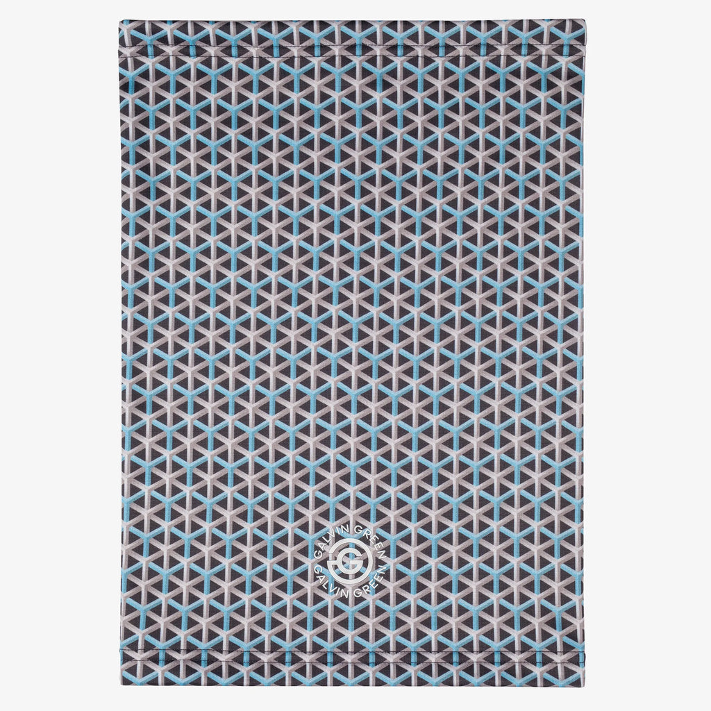 Delta is a Insulating golf neck warmer in the color Aqua/Navy(5)