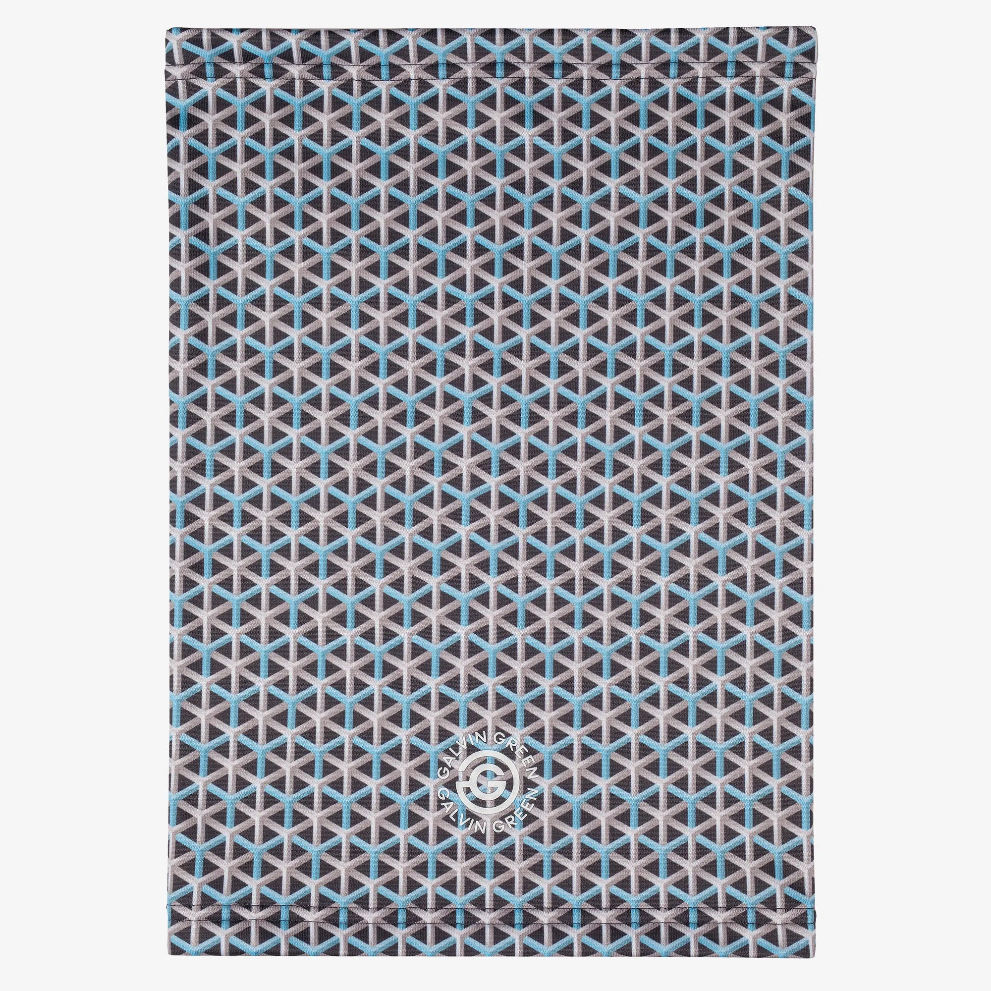 Delta is a Insulating golf neck warmer in the color Aqua/Navy(5)