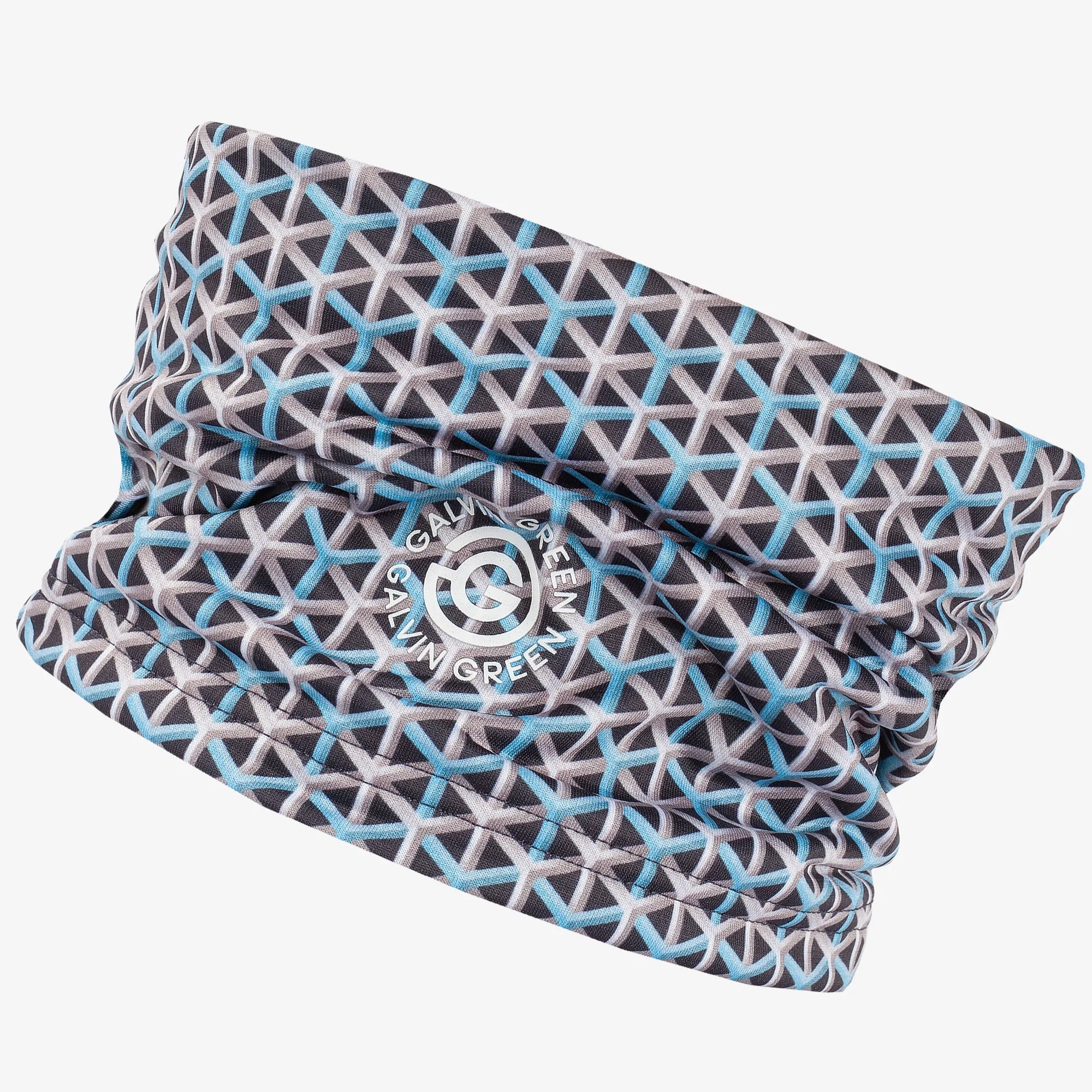 Delta is a Insulating golf neck warmer in the color Aqua/Navy(0)