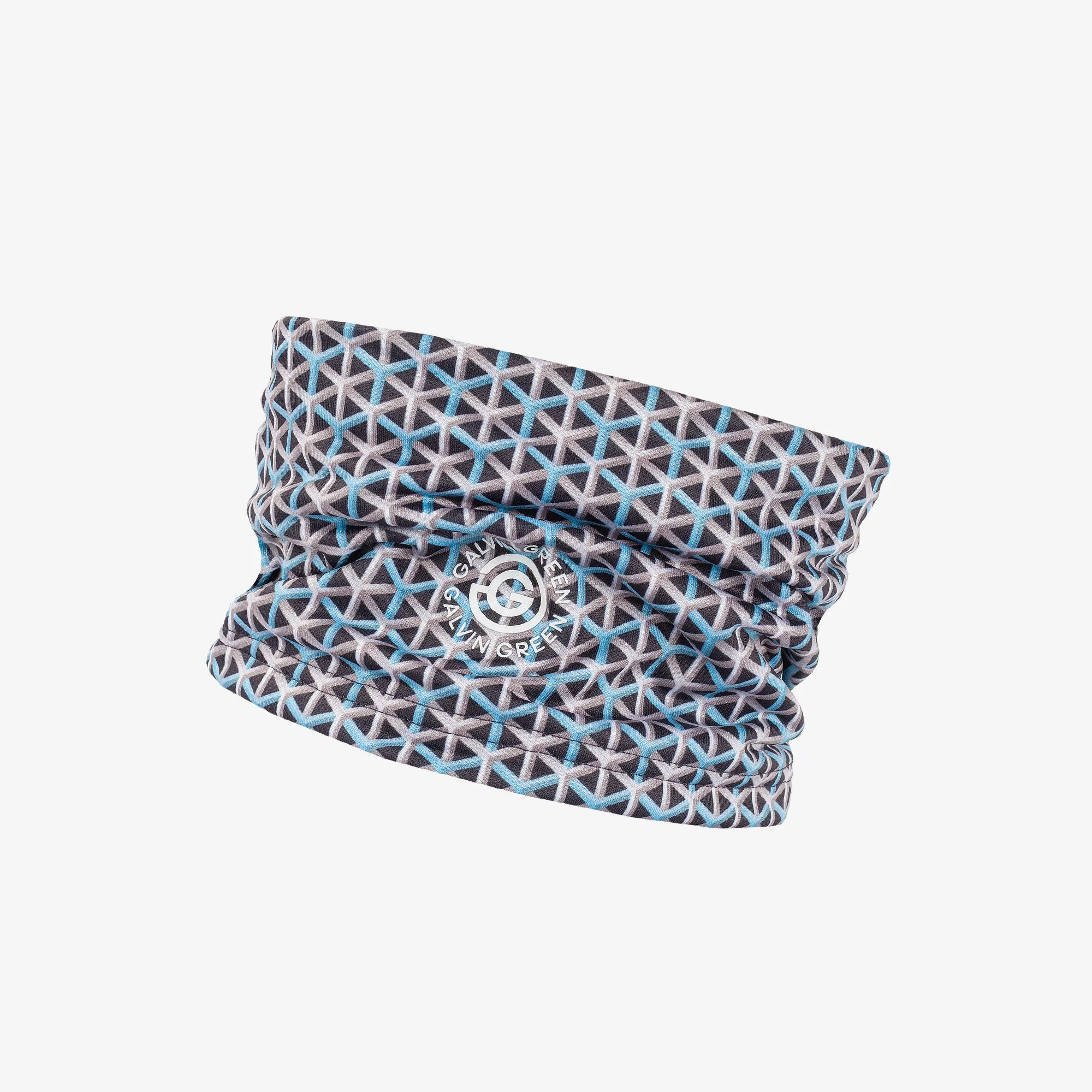 Delta is a Insulating golf neck warmer in the color Aqua/Navy(1)