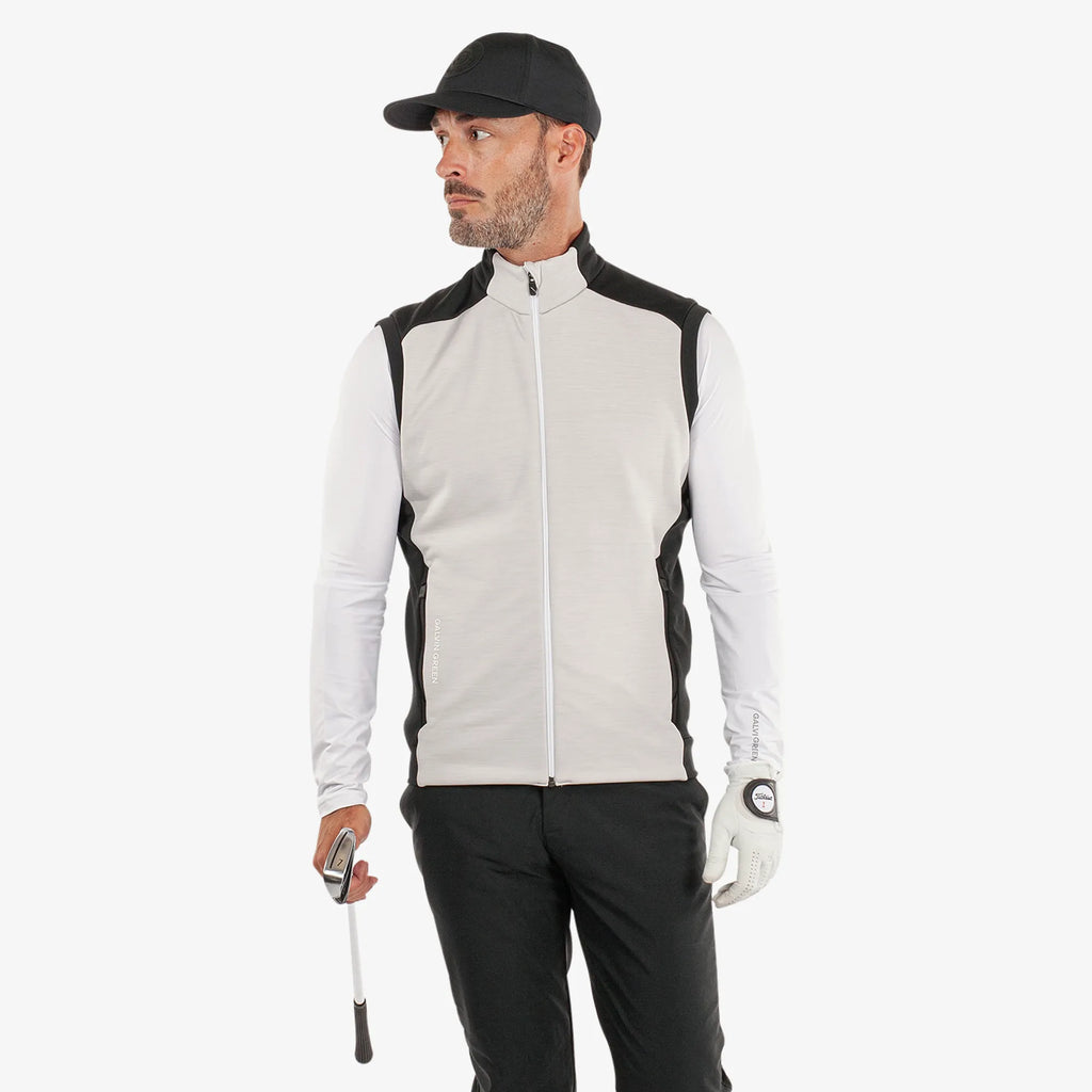 Dolph is a Insulating golf vest for Men in the color Cool Grey/Black(1)