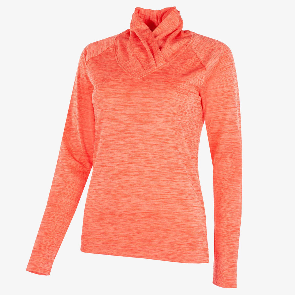 Dorali is a Insulating golf mid layer for Women in the color Sugar Coral(0)