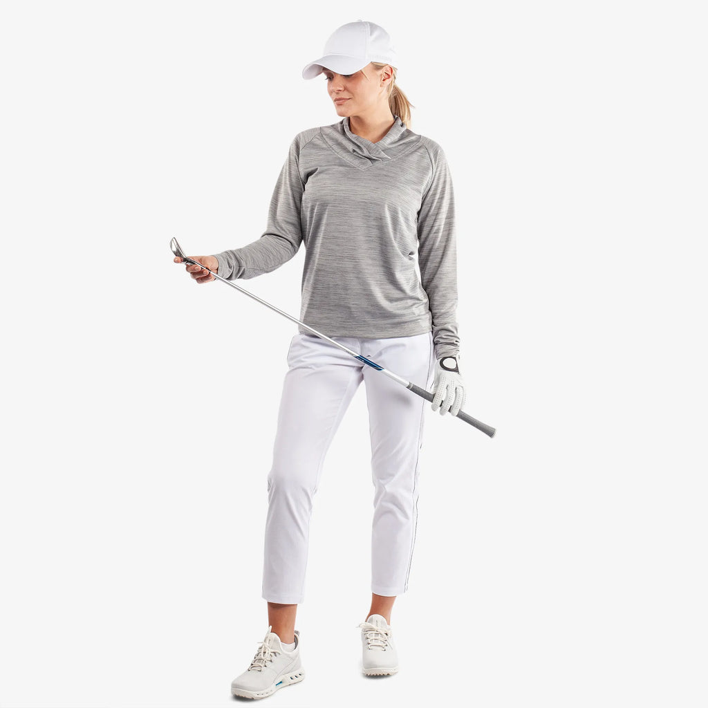 Dorali is a Insulating golf mid layer for Women in the color Cool Grey(2)