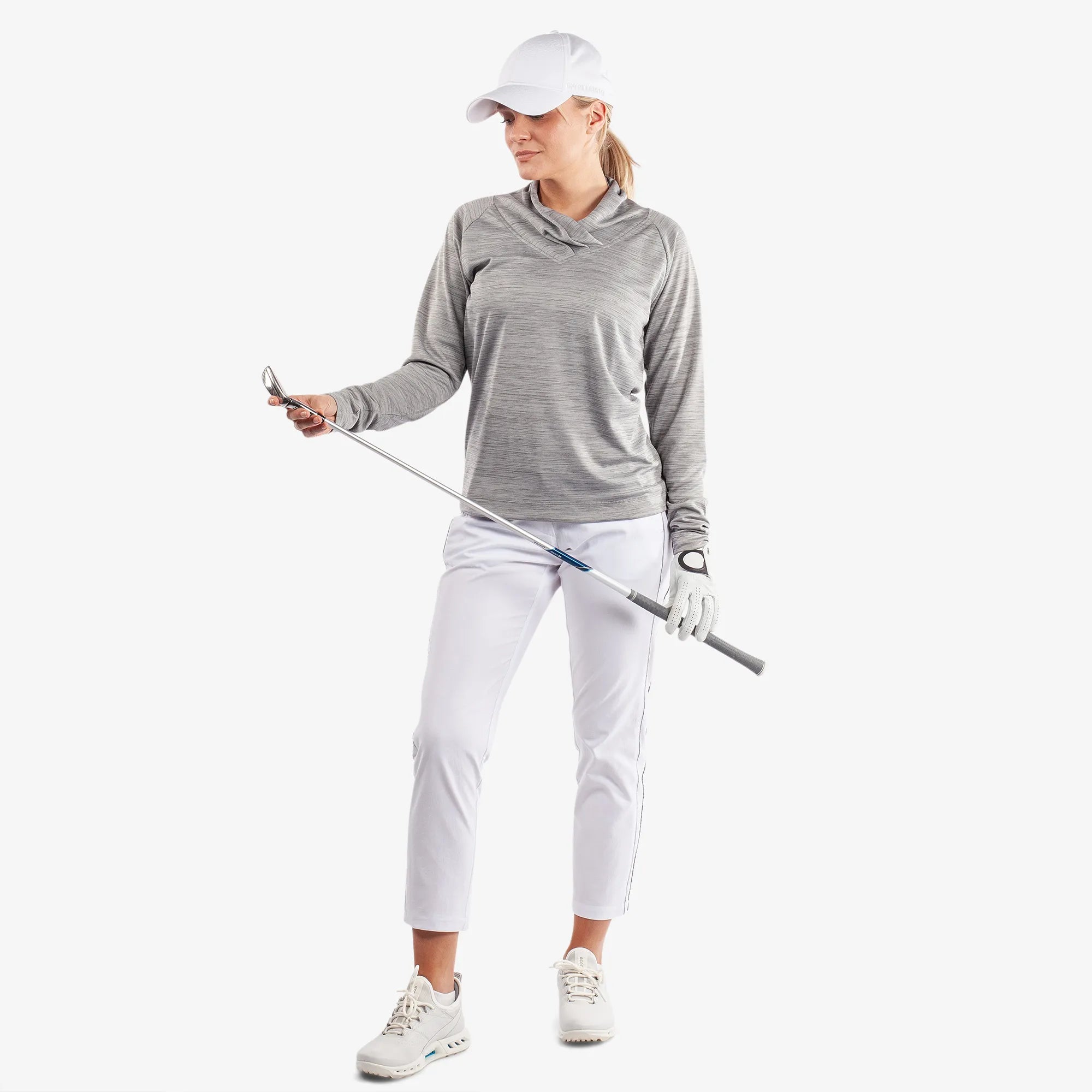 Dorali is a Insulating golf mid layer for Women in the color Cool Grey(2)