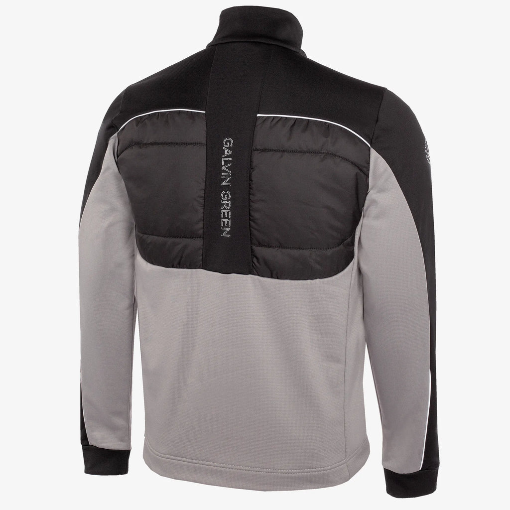 Douglas is a Insulating golf mid layer for Men in the color Sharkskin/Black(7)
