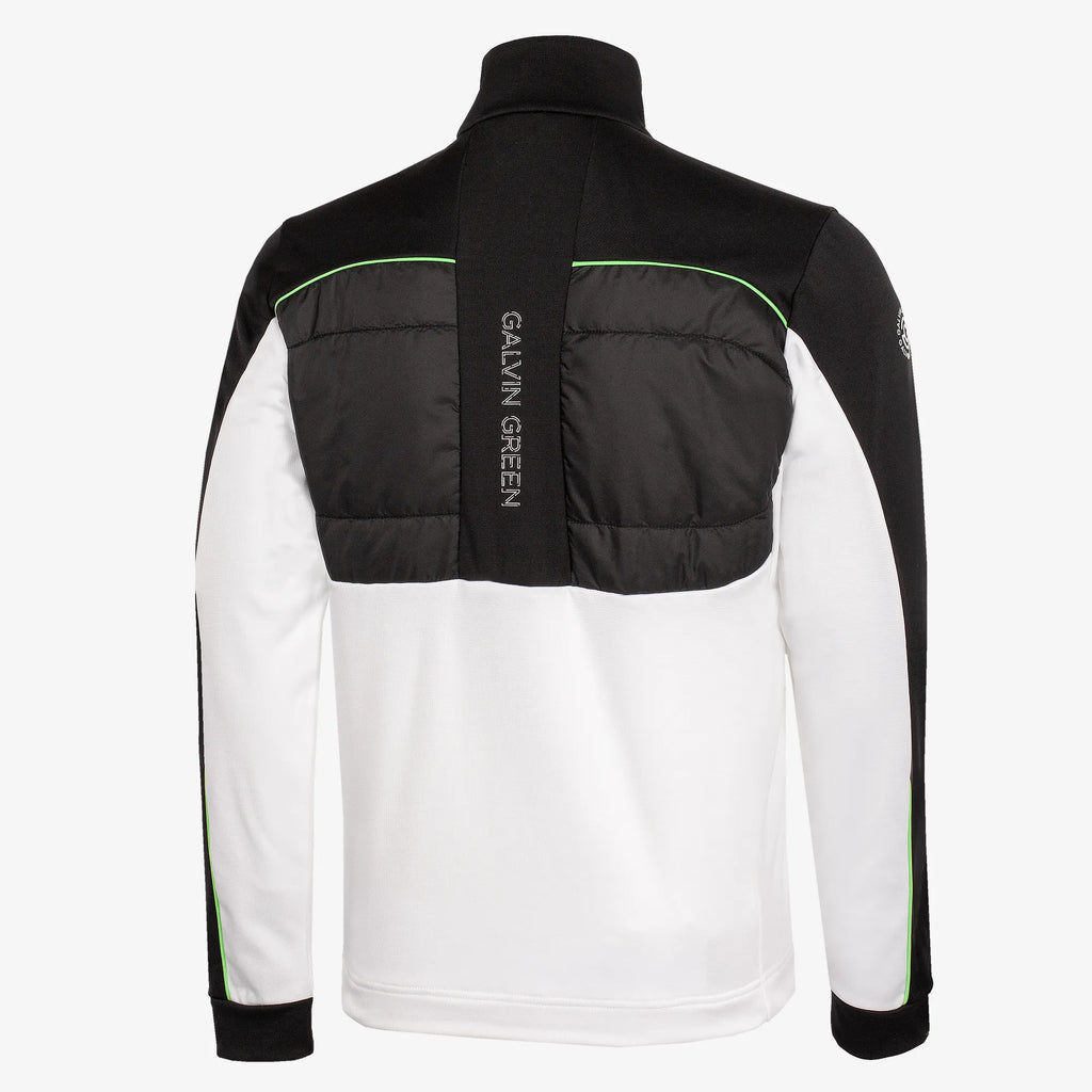 Douglas is a Insulating golf mid layer for Men in the color White/Black(6)