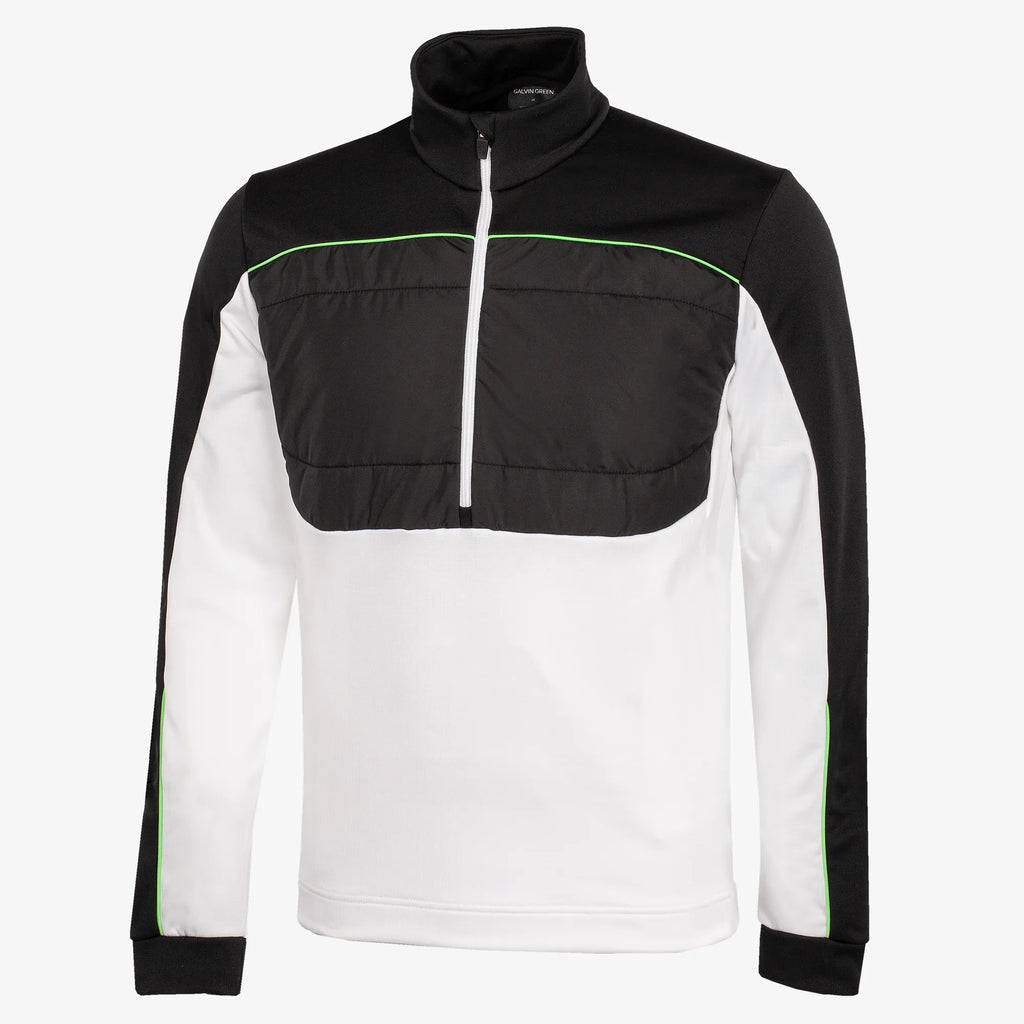 Douglas is a Insulating golf mid layer for Men in the color White/Black(0)