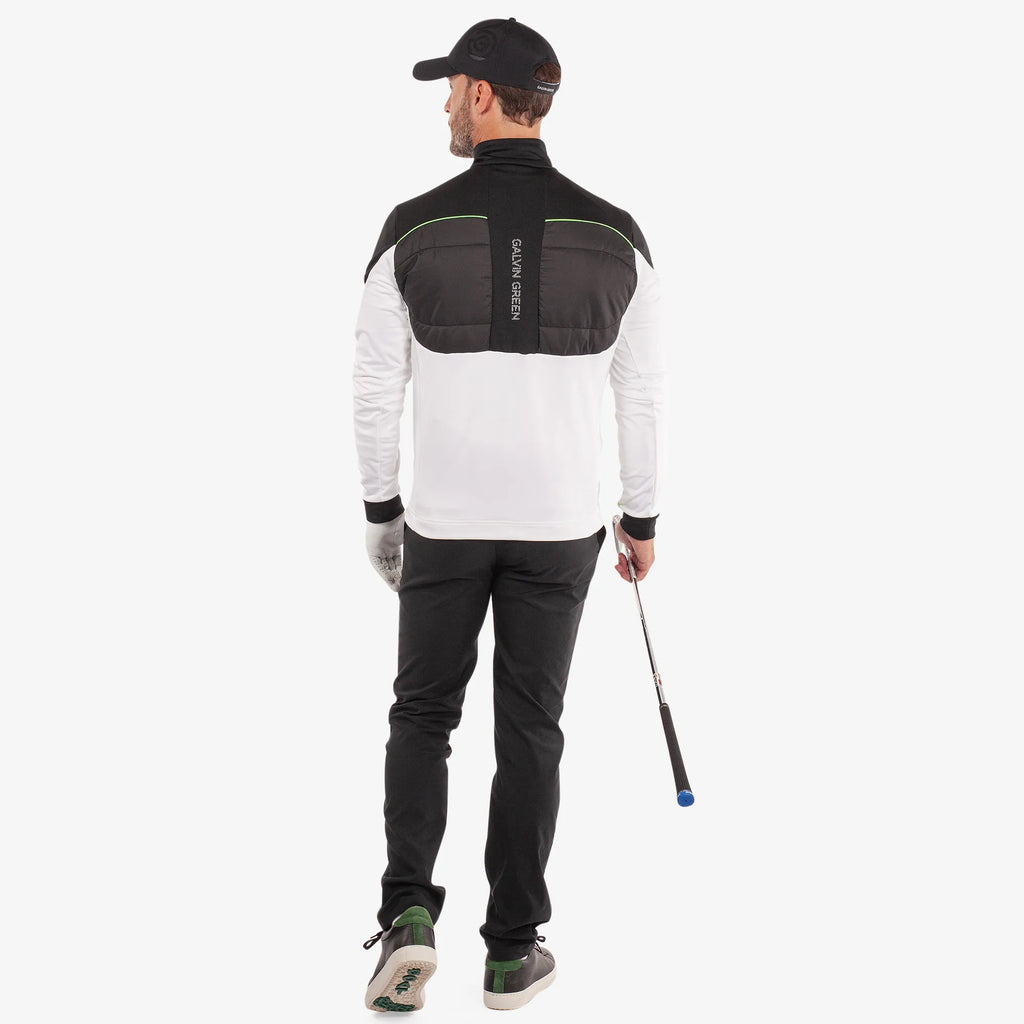 Douglas is a Insulating golf mid layer for Men in the color White/Black(5)