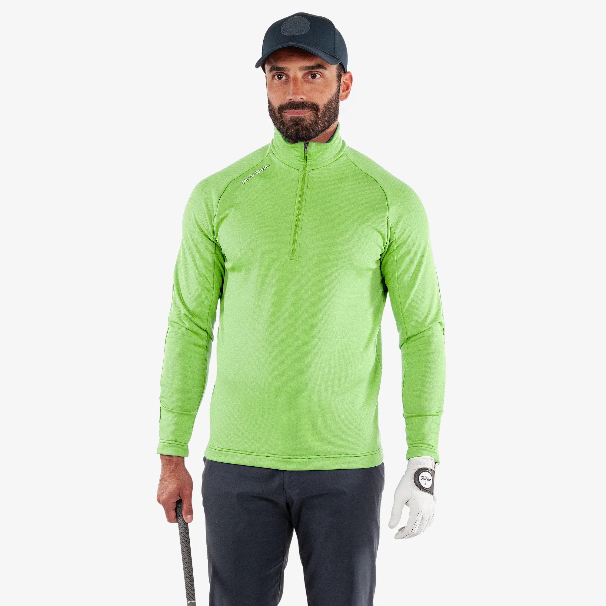 Drake is a Insulating golf mid layer for Men in the color Fresh Green(1)