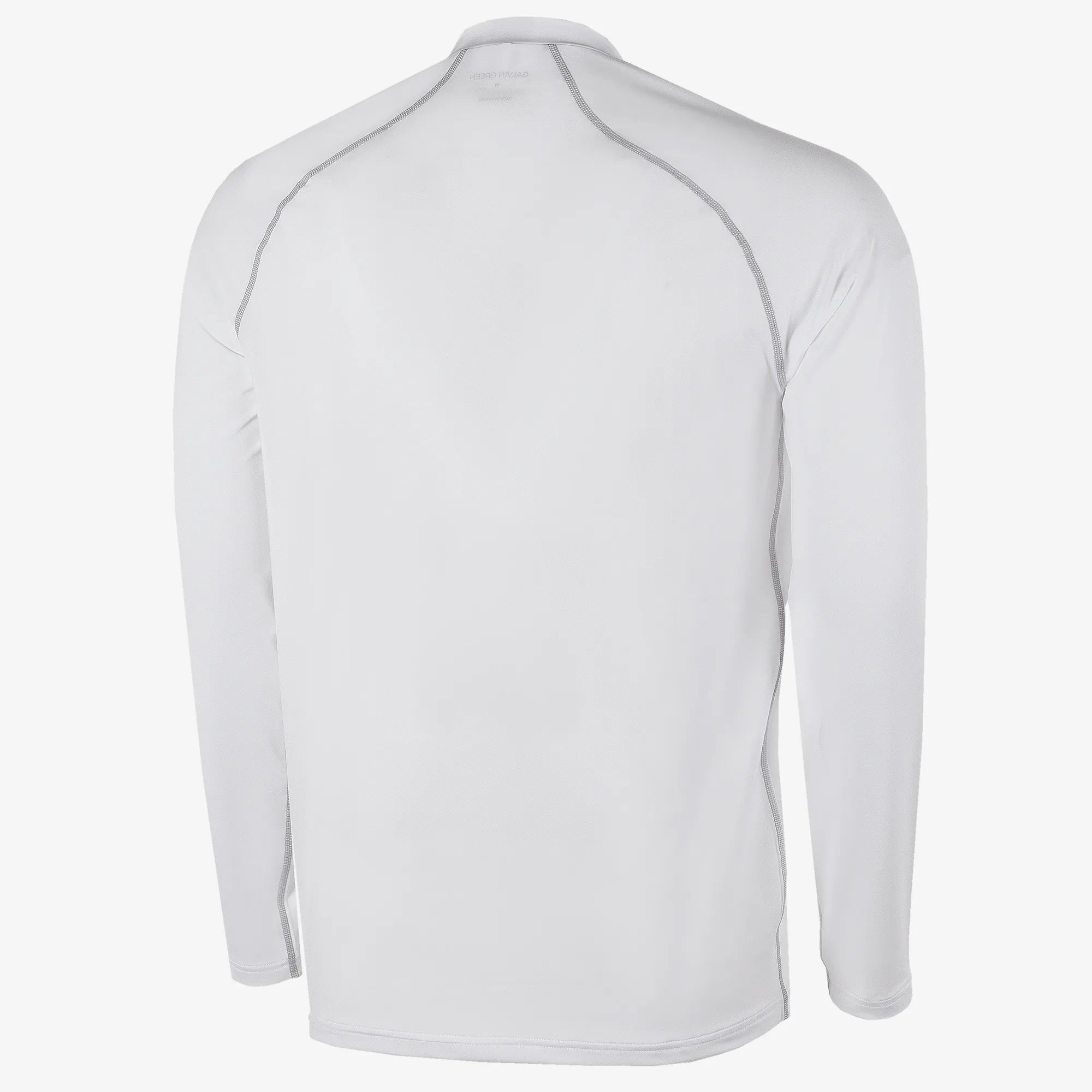 Enzo is a UV protection golf top for Men in the color White/Cool Grey(7)