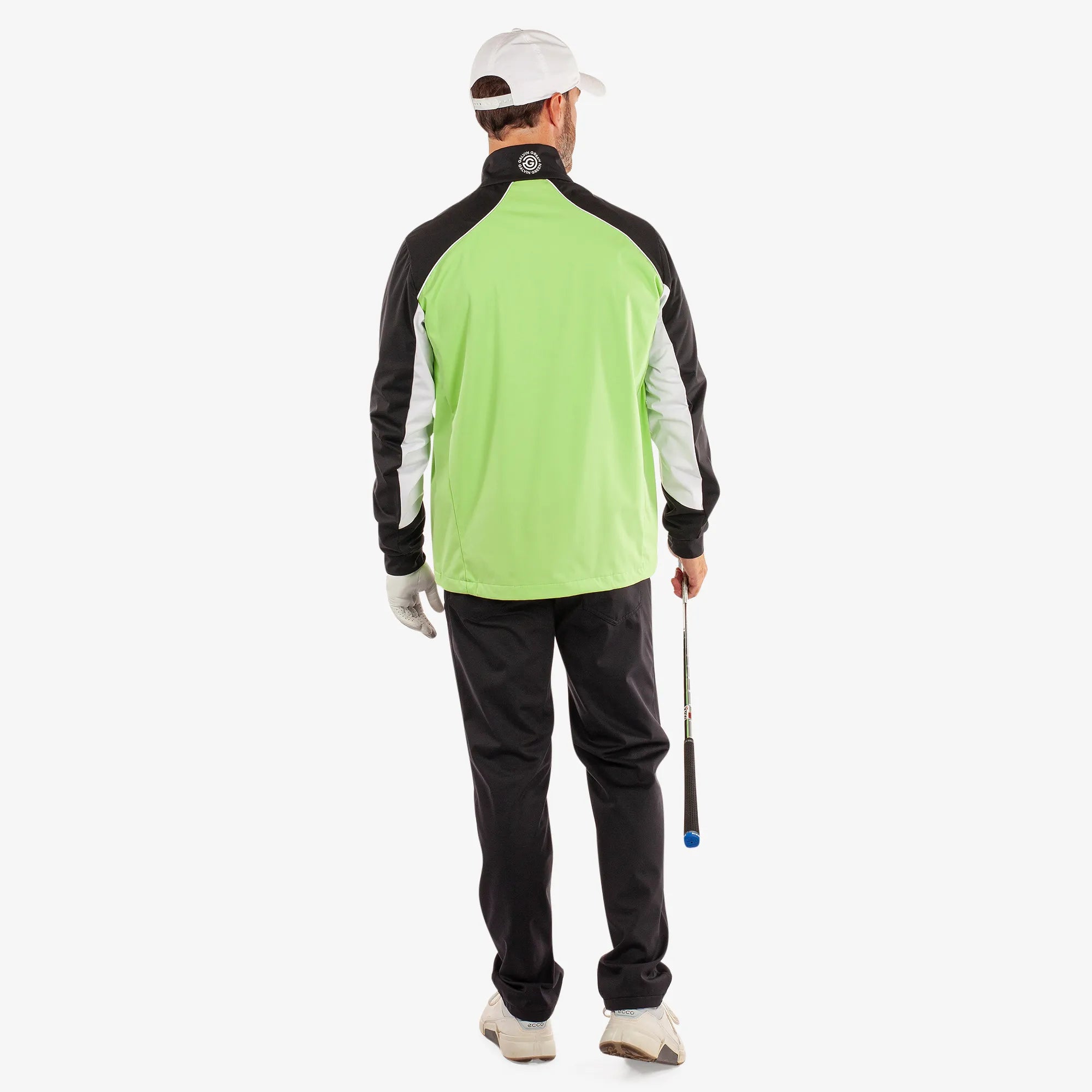 Laurent is a Windproof and water repellent golf jacket for Men in the color Fresh Green/Black(6)