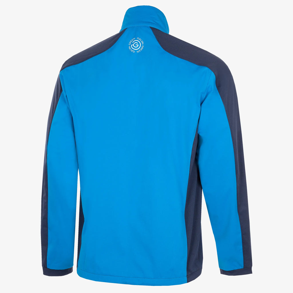 Lawrence is a Windproof and water repellent golf jacket for Men in the color Blue/Navy/White(8)