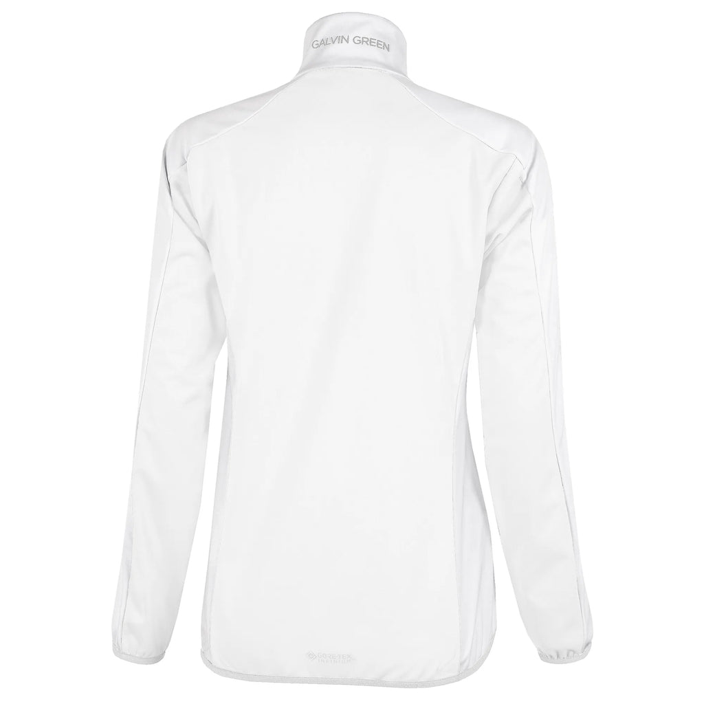 Leslie is a Windproof and water repellent golf jacket for Women in the color White(6)