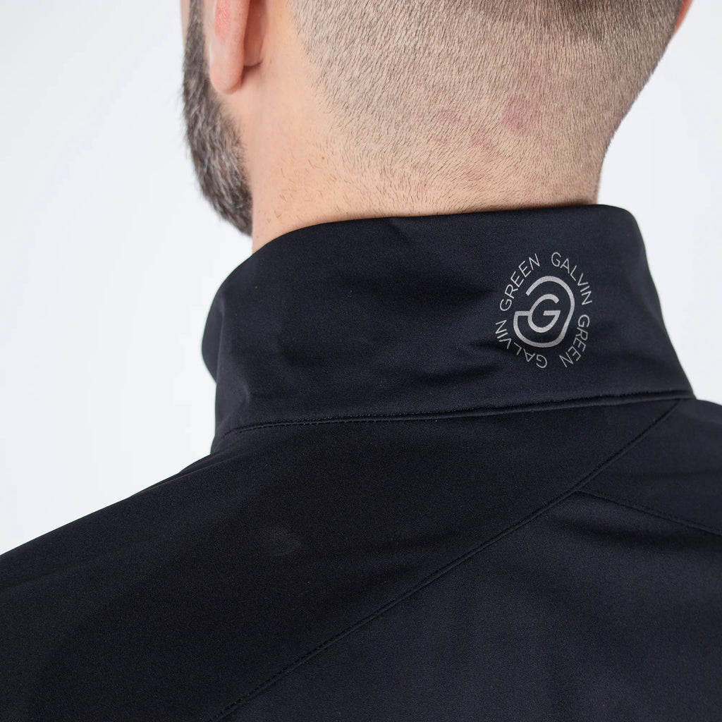 Lucas is a Windproof and water repellent golf jacket for Men in the color Black(4)